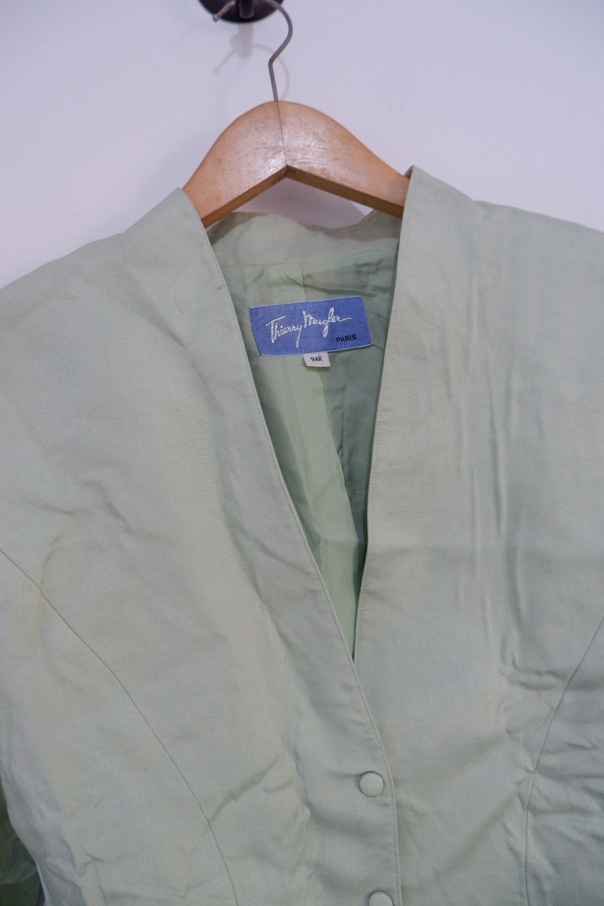 Thierry Mugler Vintage 1980's Thierry Mugler Paris Cropped Blazer Jacket Size S / US 4 / IT 40 - 3 Thumbnail