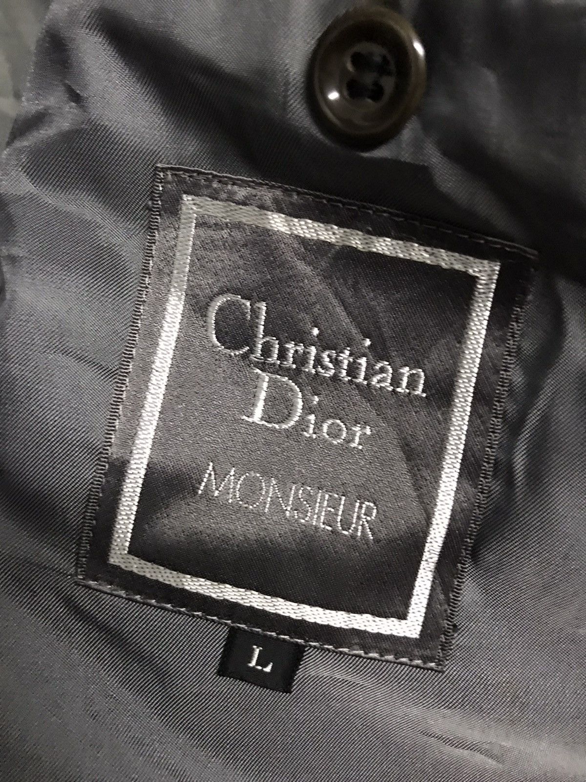 Christian Dior Monsieur × Designer Christian Dior monsieur wool coat jacket Size US L / EU 52-54 / 3 - 3 Thumbnail