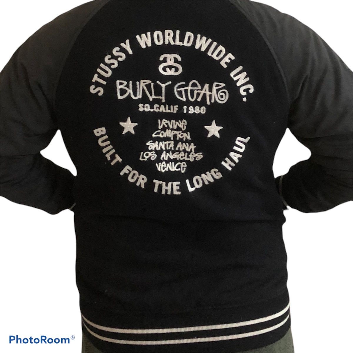 Stussy Vintage Wool Stussy Burly Gear Button Varsity Jacket Size US L / EU 52-54 / 3 - 5 Thumbnail