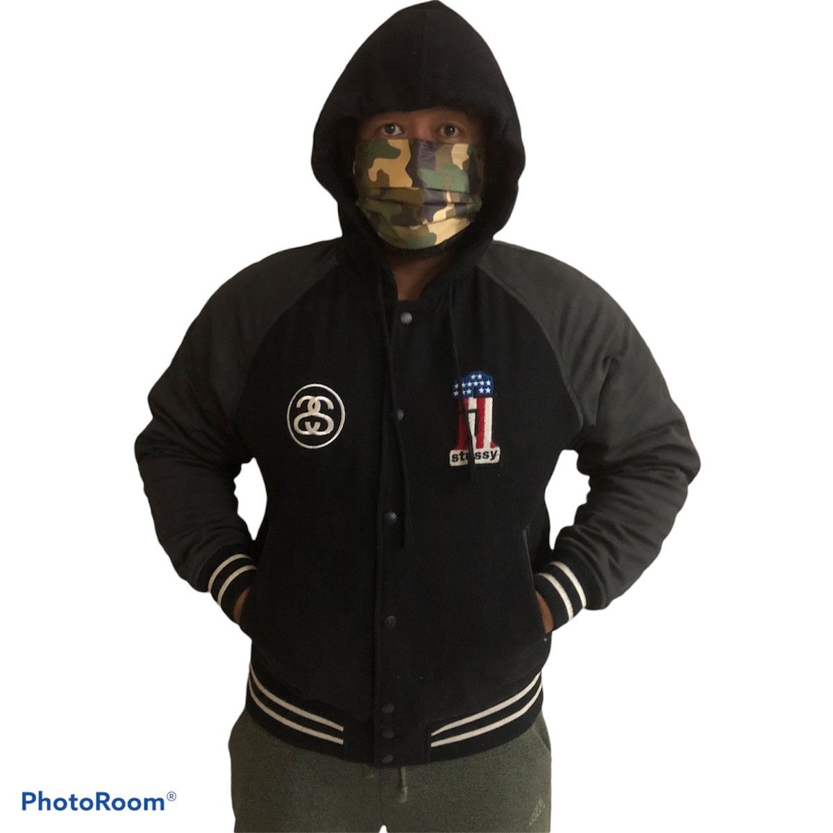 Stussy Vintage Wool Stussy Burly Gear Button Varsity Jacket Size US L / EU 52-54 / 3 - 2 Thumbnail