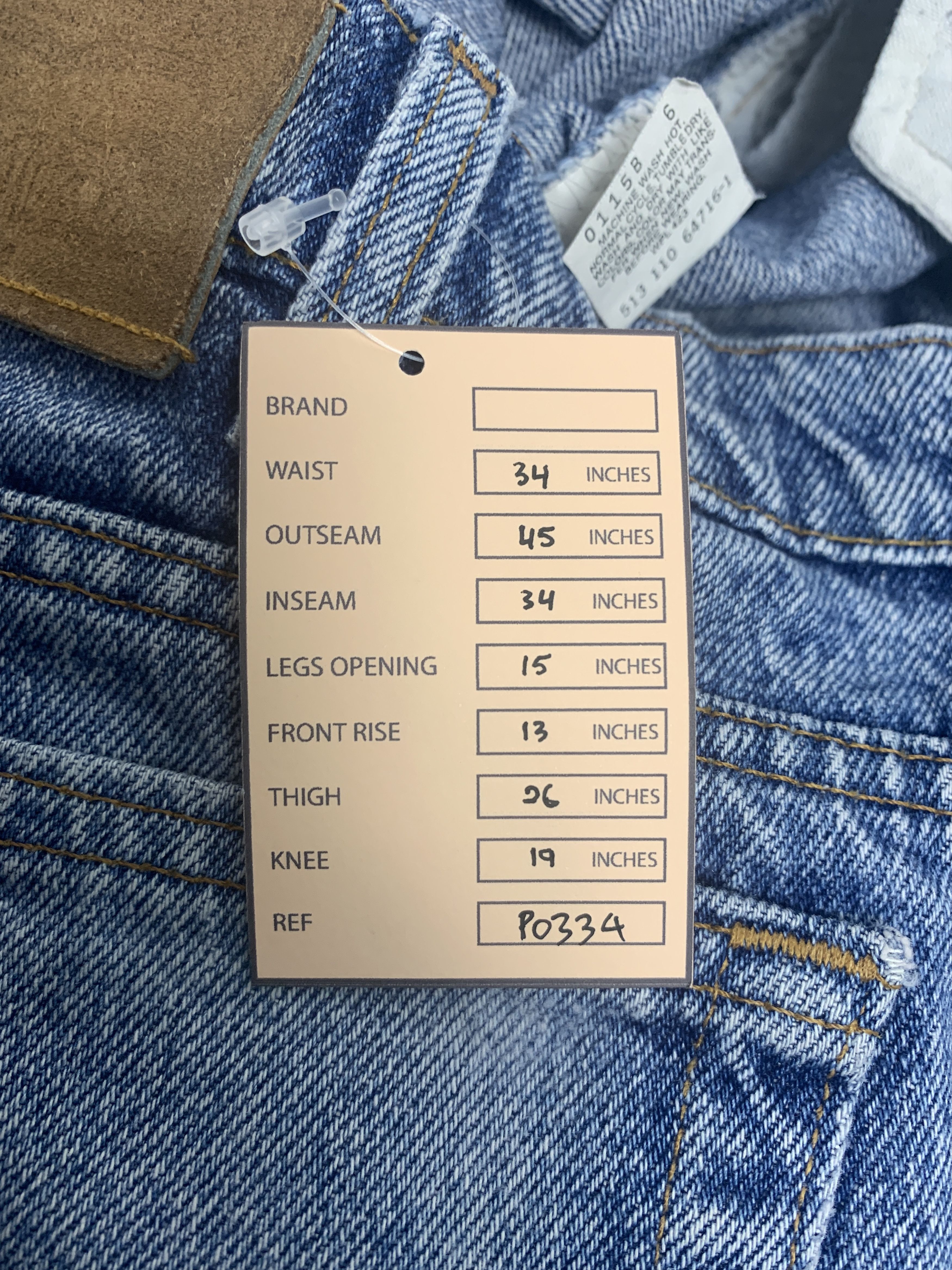 Levi's Vintage Levis 540 Straight Cut Faded Mid Wash Jeans Size US 34 / EU 50 - 17 Thumbnail