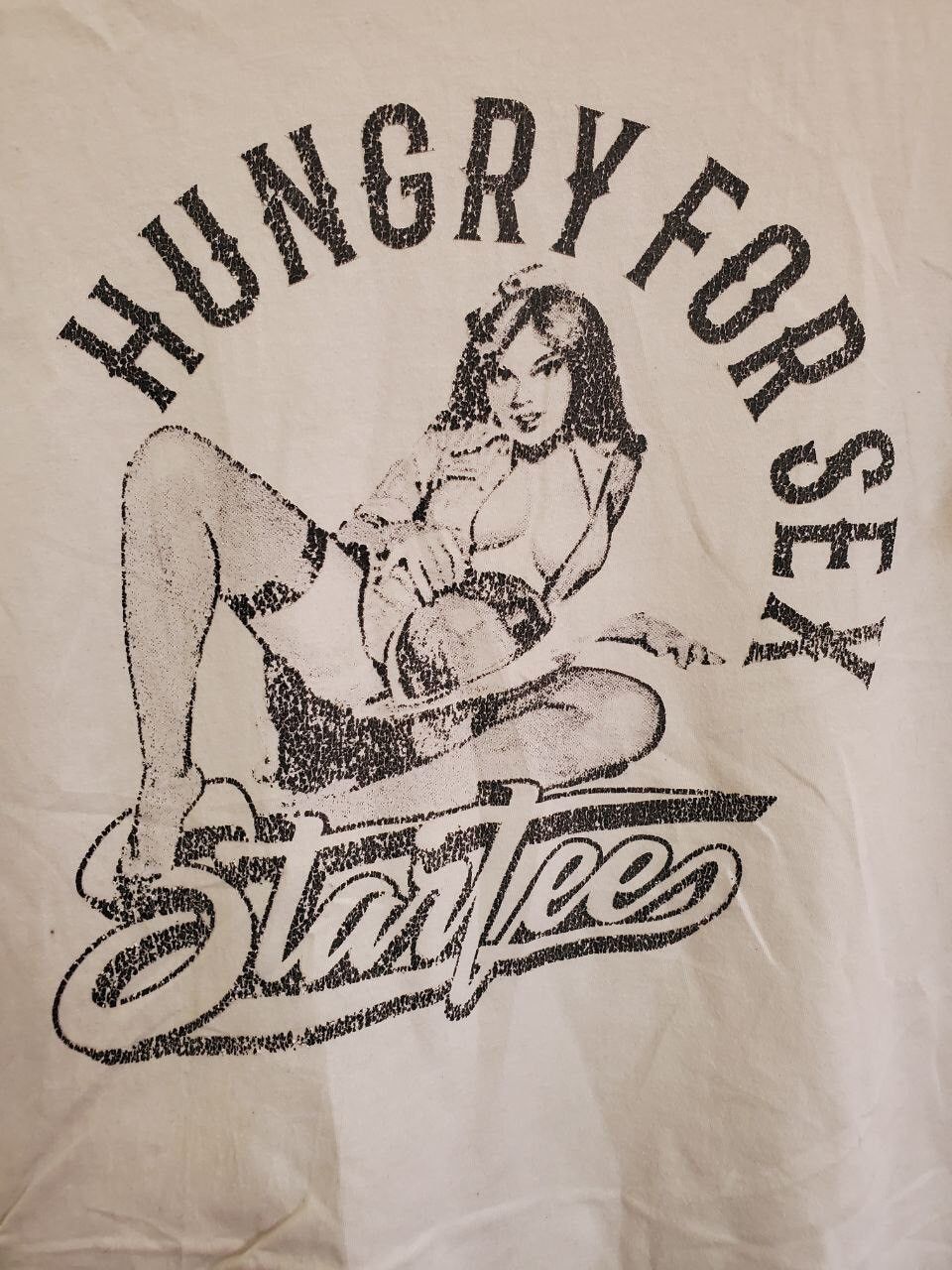 Vintage Vintage Crazy T-Shirt “Hungry For Sex” Startee KRYPTX Rare Size US L / EU 52-54 / 3 - 3 Thumbnail