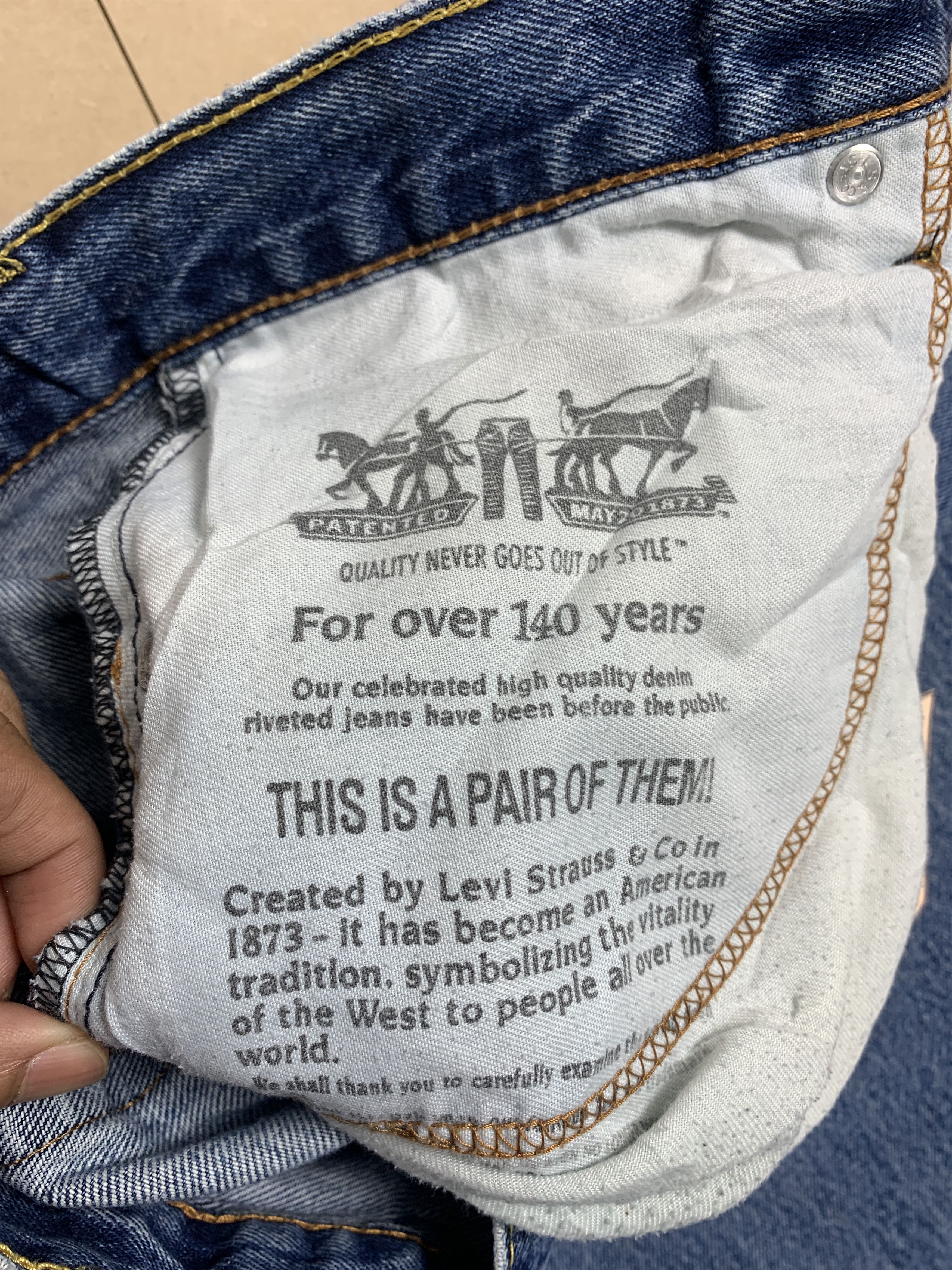 Levi's × Vintage Vintage Levi's 560 Faded Blue Jeans Size US 36 / EU 52 - 9 Thumbnail