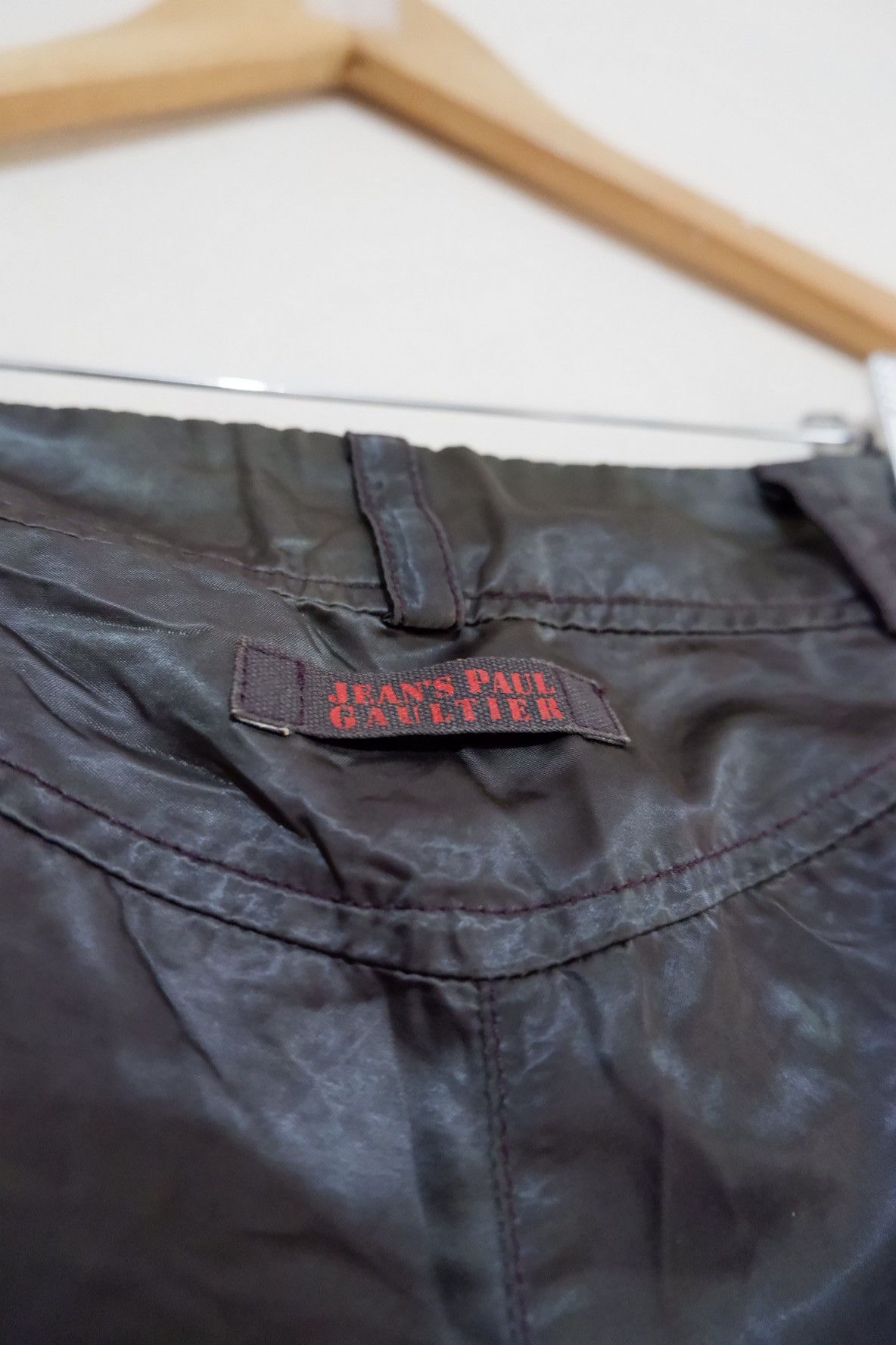 Jean Paul Gaultier Vintage Jean Paul Gaultier Biker Nylon Pants Size 26" / US 2 / IT 38 - 9 Thumbnail