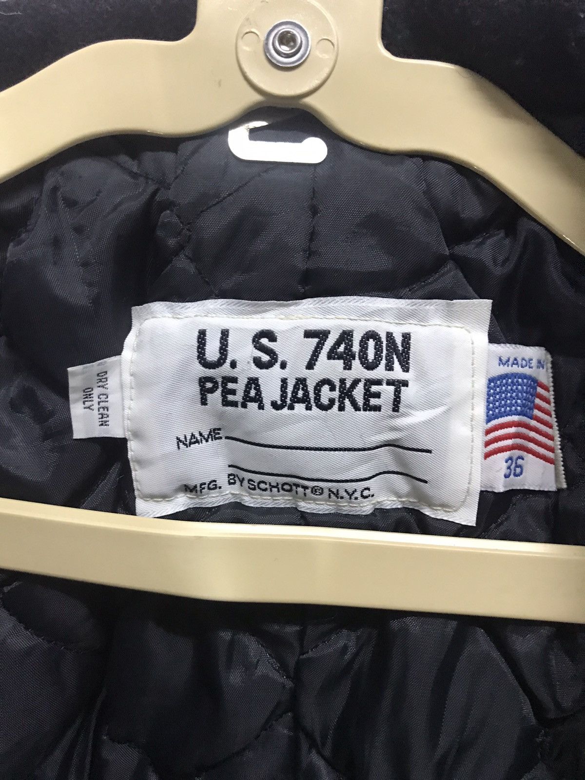 Schott × Vintage Vintage SCHOTT NYC US740N Pea Jacket Size US S / EU 44-46 / 1 - 4 Thumbnail