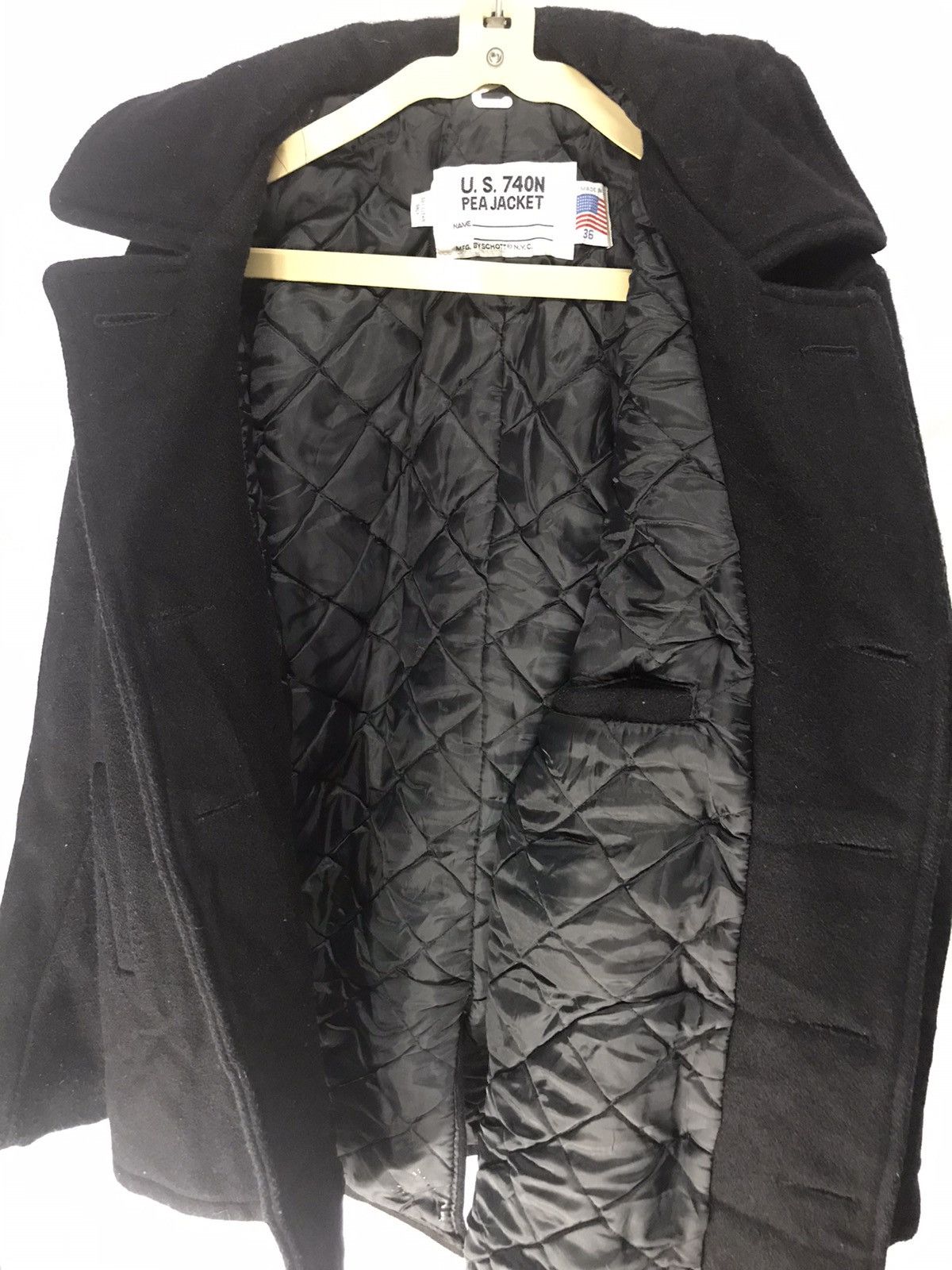 Schott × Vintage Vintage SCHOTT NYC US740N Pea Jacket Size US S / EU 44-46 / 1 - 6 Thumbnail