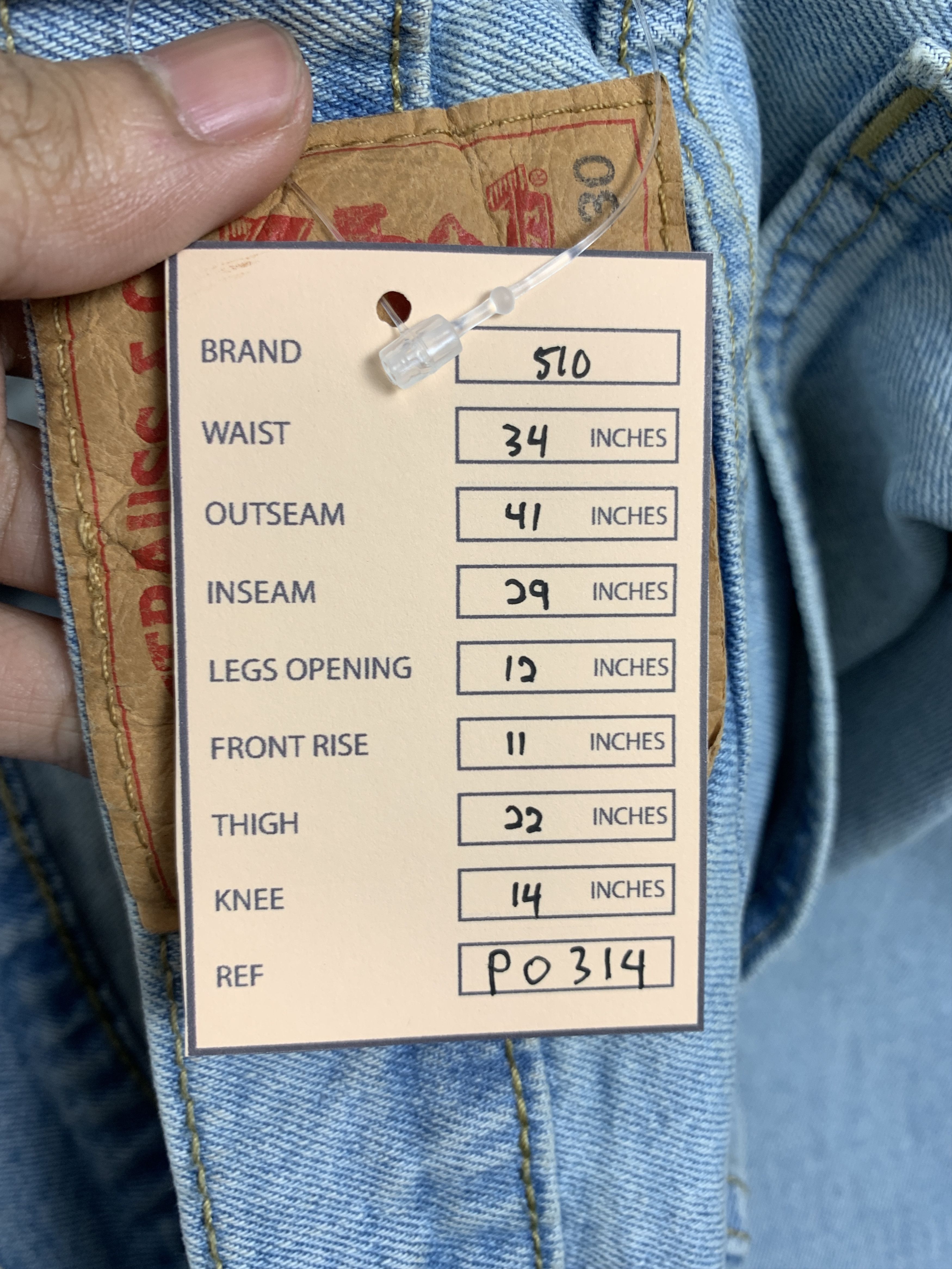 Levi's × Vintage Vintage Levis 510 Skinny Stone Wash Jeans Size US 34 / EU 50 - 22 Thumbnail