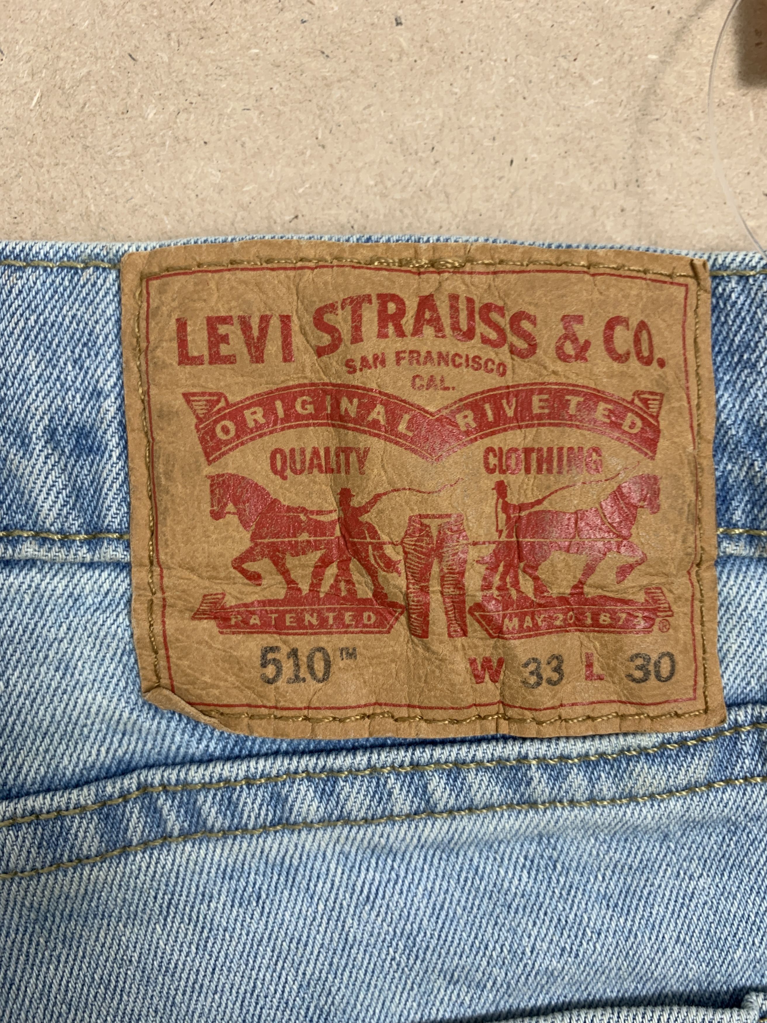 Levi's × Vintage Vintage Levis 510 Skinny Stone Wash Jeans Size US 34 / EU 50 - 10 Thumbnail