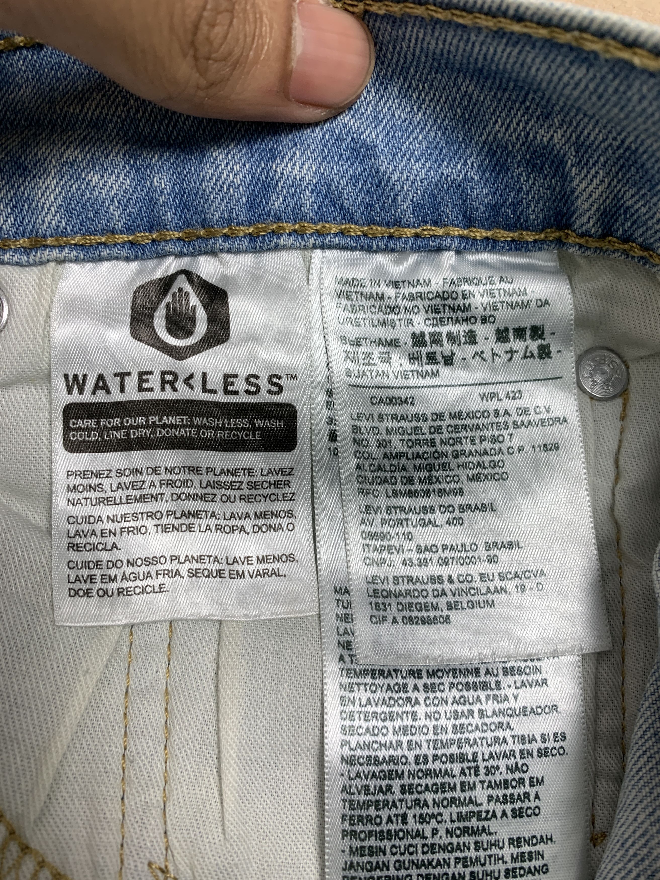Levi's × Vintage Vintage Levis 510 Skinny Stone Wash Jeans Size US 34 / EU 50 - 15 Thumbnail