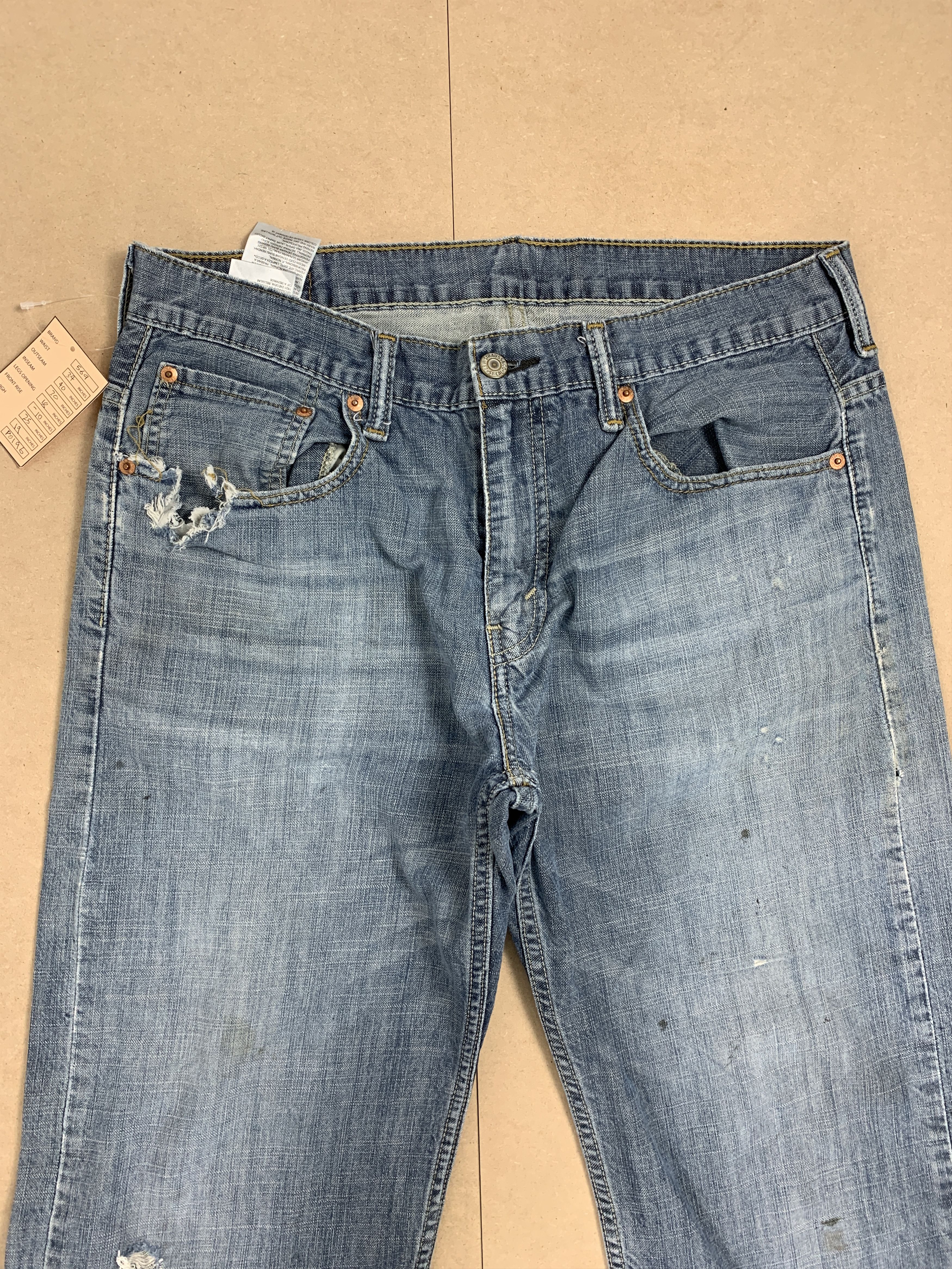 Levi's Vintage LEVI'S 569 Straight Cut Faded Mid Wash Jeans Size US 34 / EU 50 - 2 Thumbnail