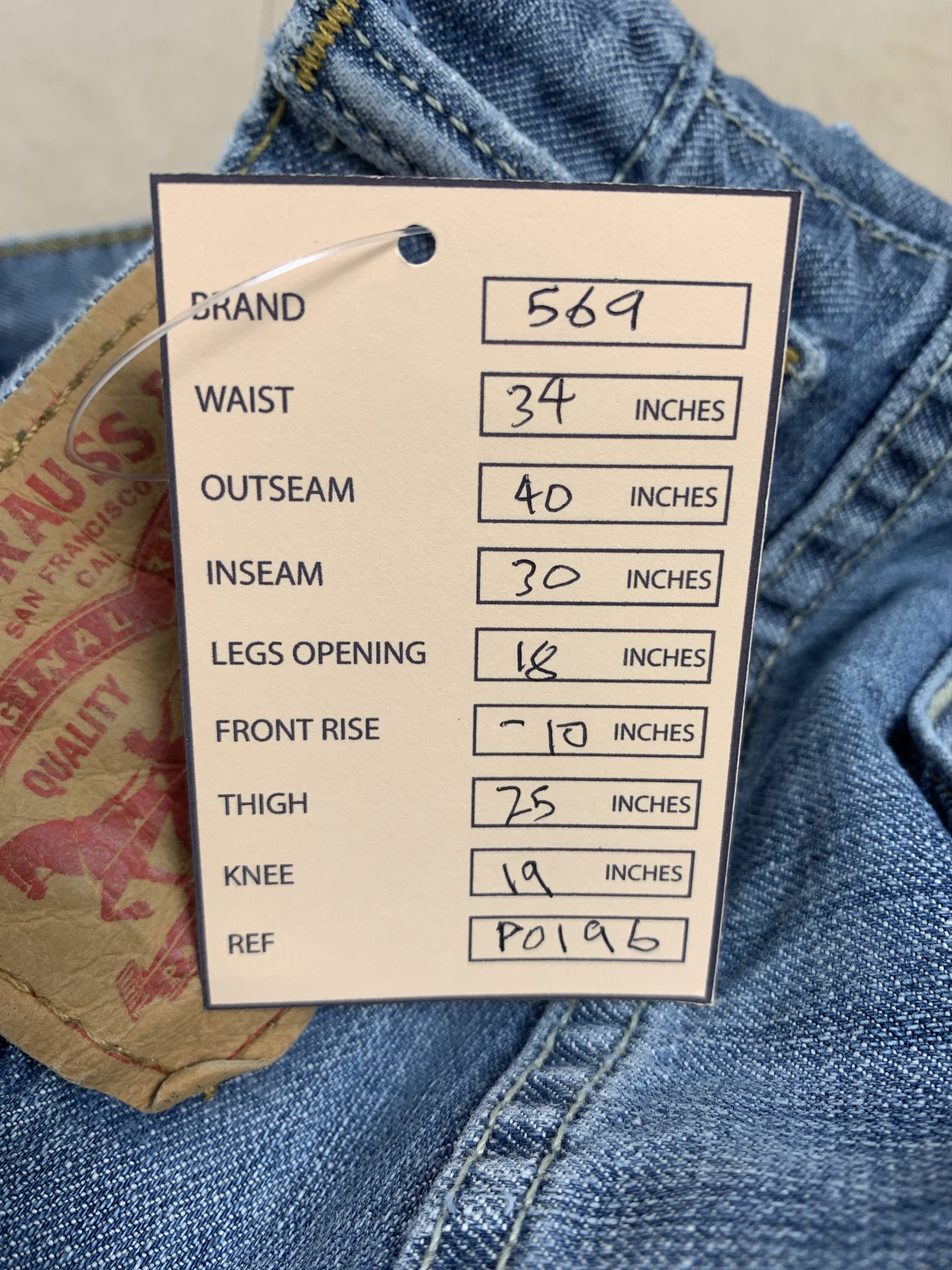 Levi's Vintage LEVI'S 569 Straight Cut Faded Mid Wash Jeans Size US 34 / EU 50 - 25 Thumbnail