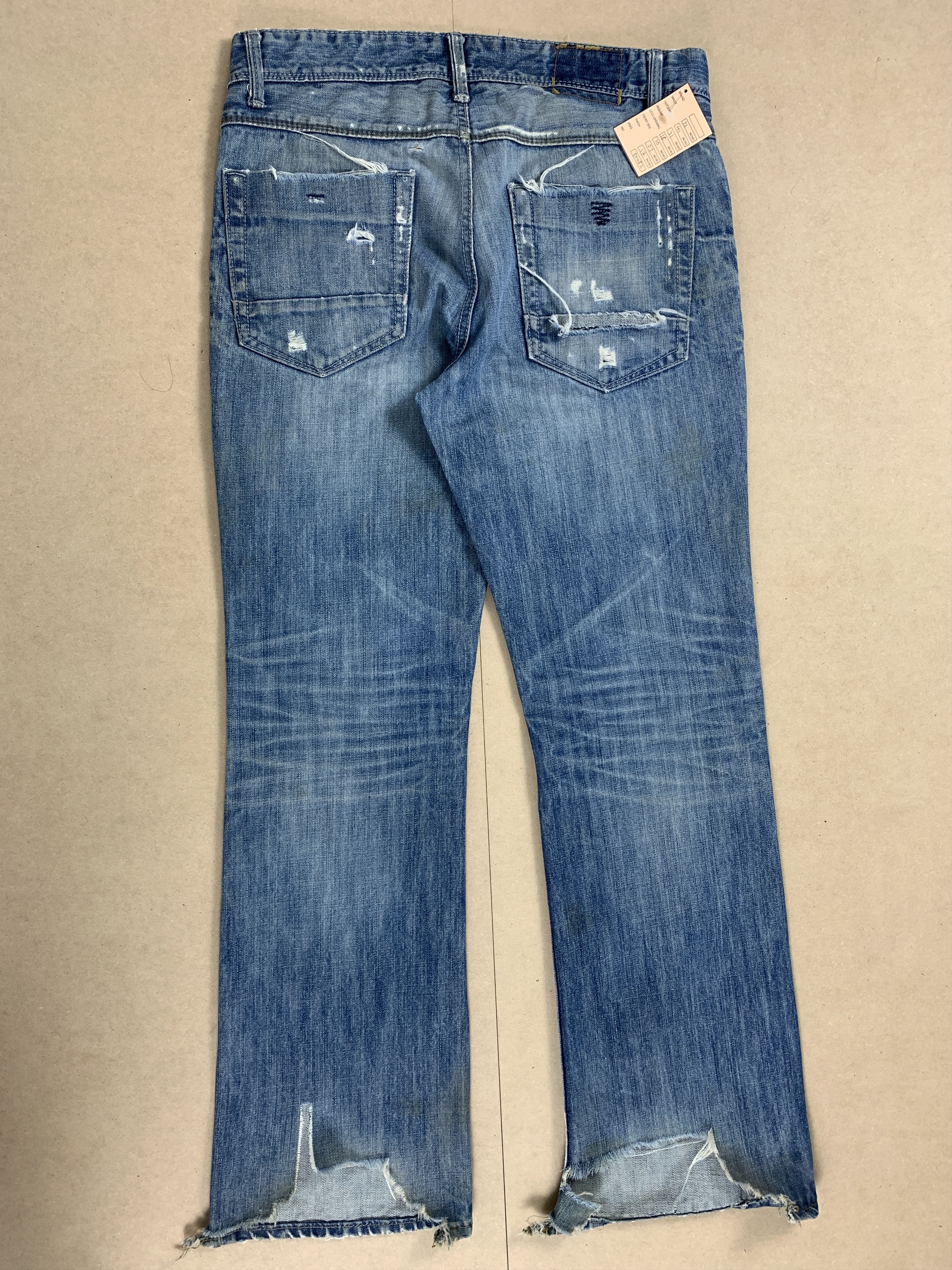 Aeropostale × Vintage Vintage Aeropostale Distressed Bootcut Button Blue Jeans Size US 32 / EU 48 - 7 Thumbnail