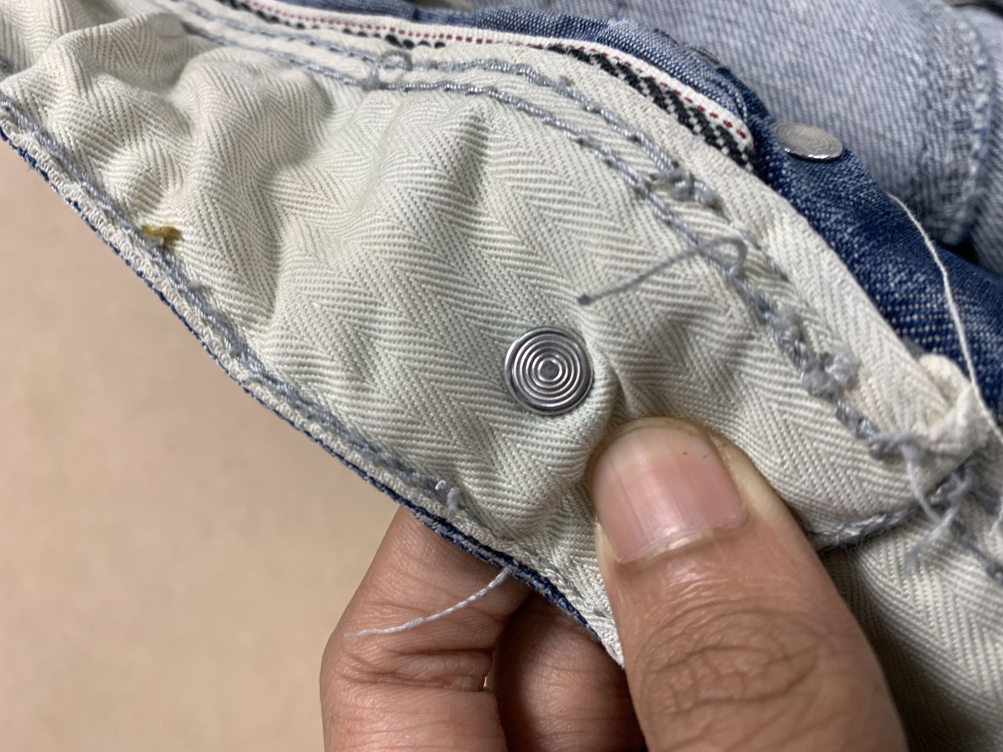 Aeropostale × Vintage Vintage Aeropostale Distressed Bootcut Button Blue Jeans Size US 32 / EU 48 - 14 Thumbnail