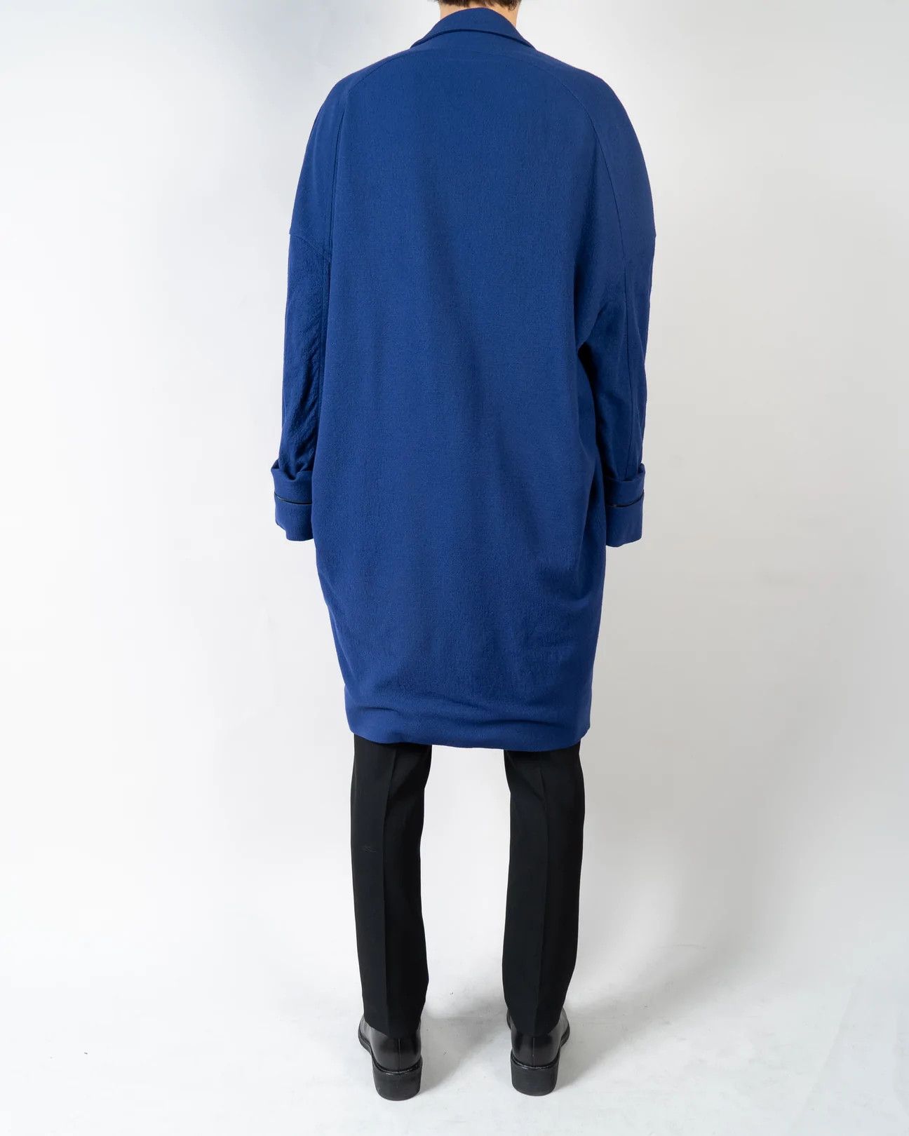 Haider Ackermann FW19 Oversized Sargent Blue Wool Coat Size US S / EU 44-46 / 1 - 4 Thumbnail