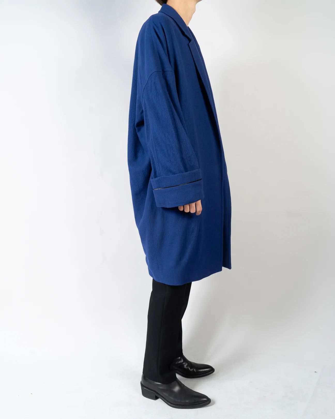 Haider Ackermann FW19 Oversized Sargent Blue Wool Coat Size US S / EU 44-46 / 1 - 3 Thumbnail