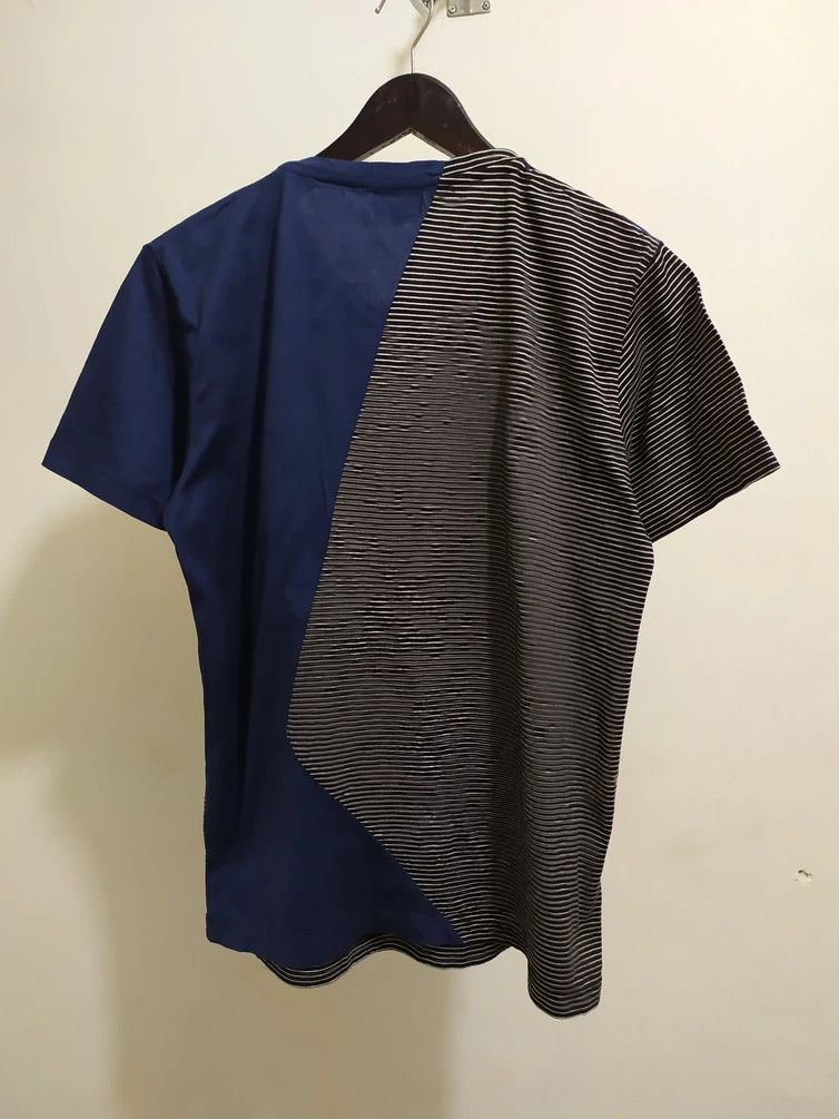Lanvin 🔥Rare!!! Lanvin Patchwork deconstructed style Stripe Tshirt Size US M / EU 48-50 / 2 - 7 Thumbnail