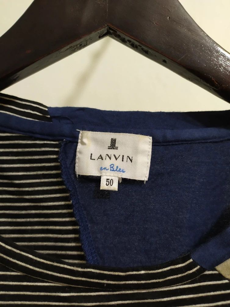 Lanvin 🔥Rare!!! Lanvin Patchwork deconstructed style Stripe Tshirt Size US M / EU 48-50 / 2 - 6 Thumbnail