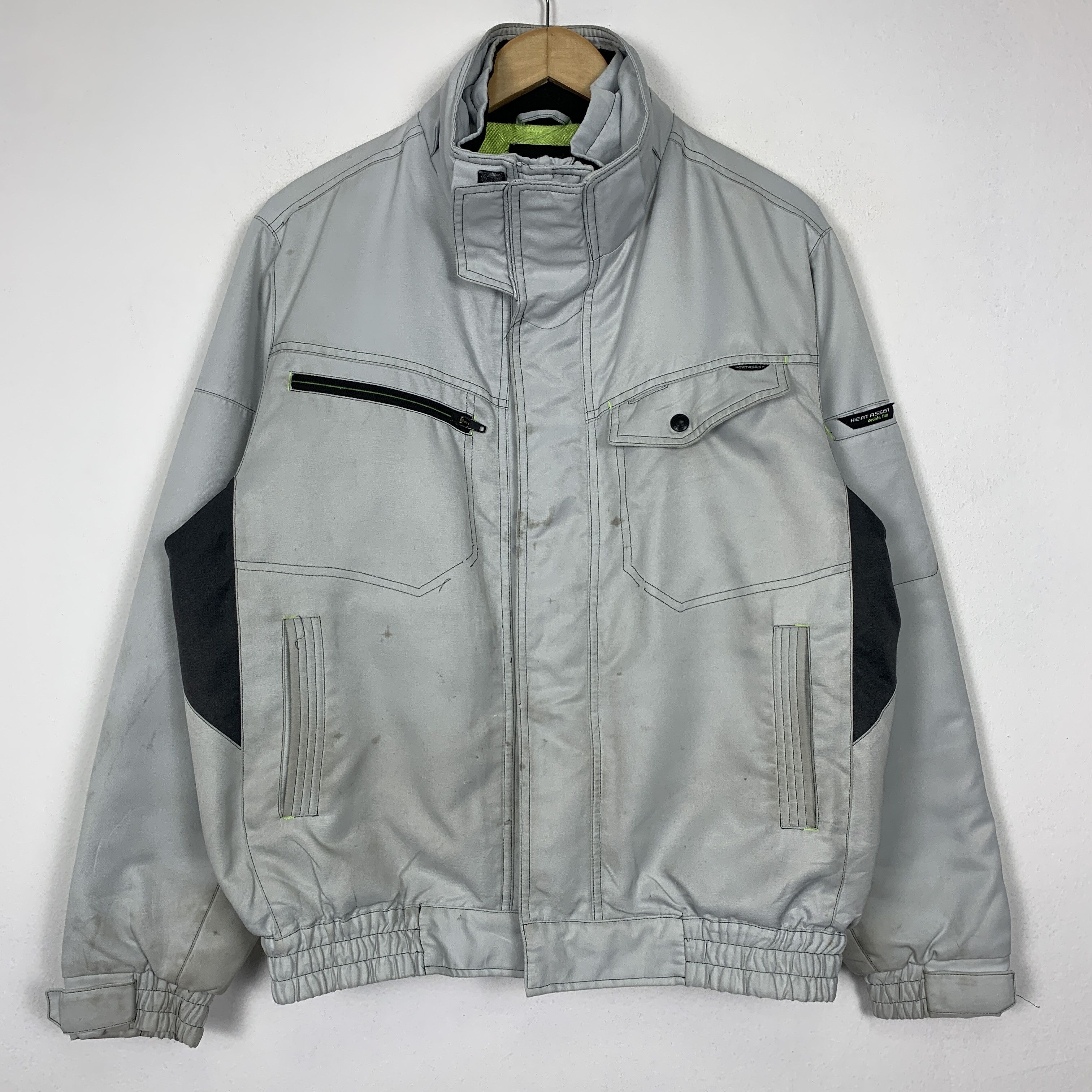 Japanese Brand Vintage Heat Assist Multi Pocket Zip Up Jacket J1468 Size US M / EU 48-50 / 2 - 1 Thumbnail