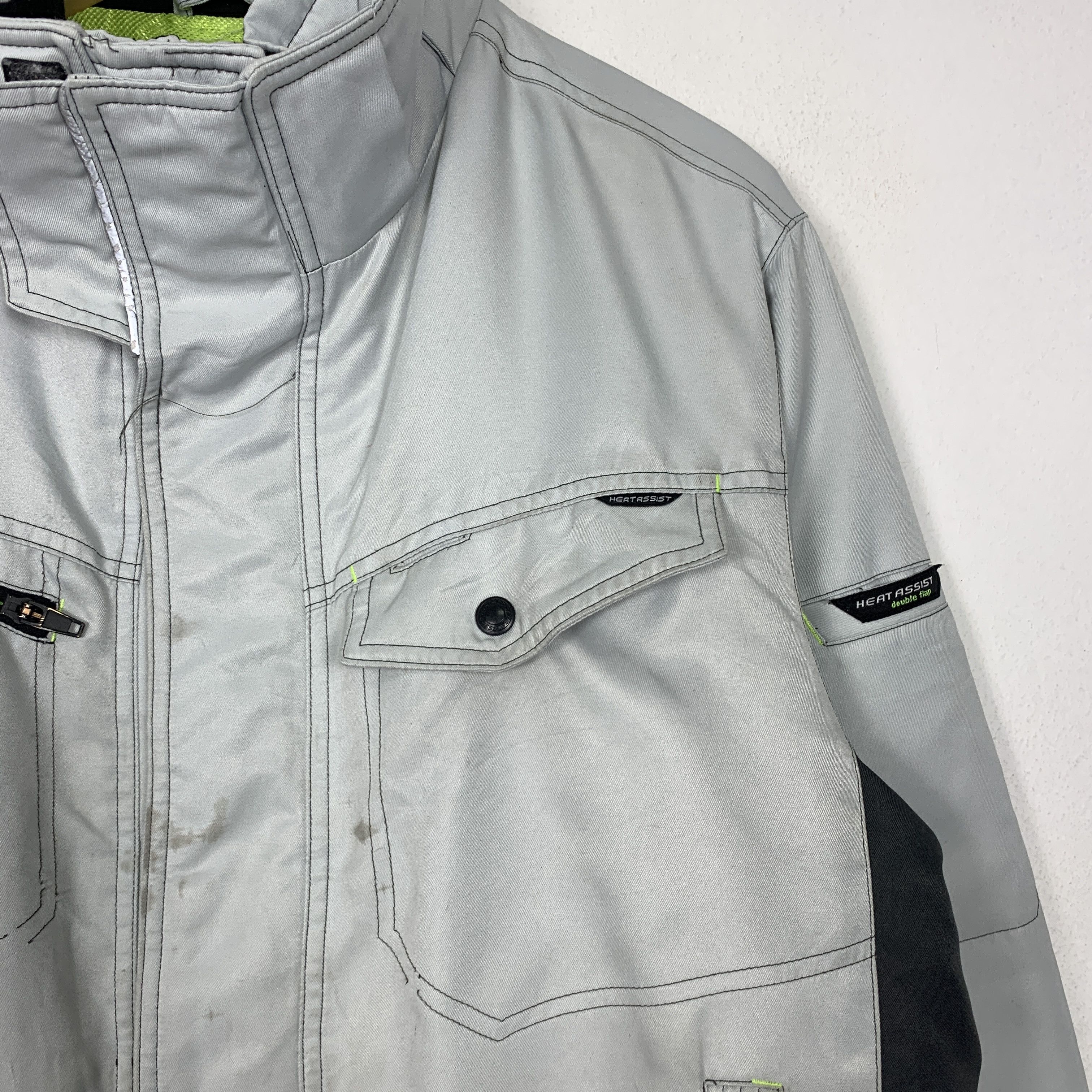 Japanese Brand Vintage Heat Assist Multi Pocket Zip Up Jacket J1468 Size US M / EU 48-50 / 2 - 3 Thumbnail