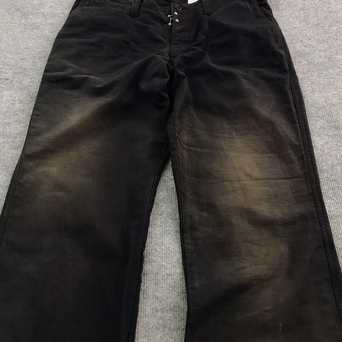 Japanese Brand VINTAGE DEPUIS 1990 BLACK RUSTY BAGGY PANTS Size US 34 / EU 50 - 3 Thumbnail