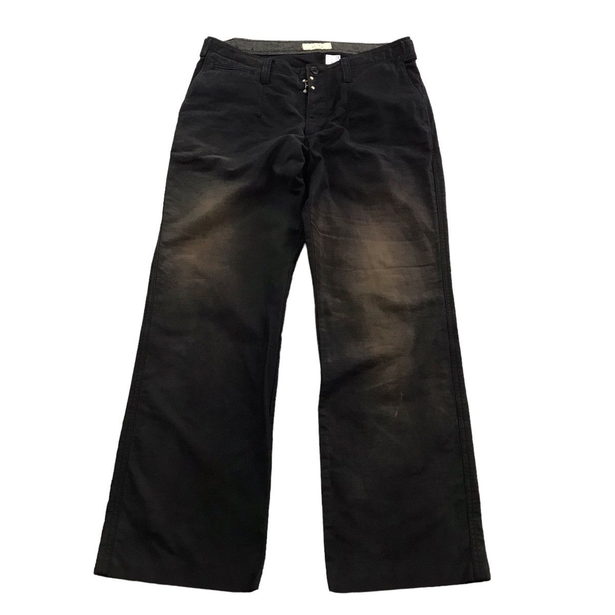 Japanese Brand VINTAGE DEPUIS 1990 BLACK RUSTY BAGGY PANTS Size US 34 / EU 50 - 1 Thumbnail