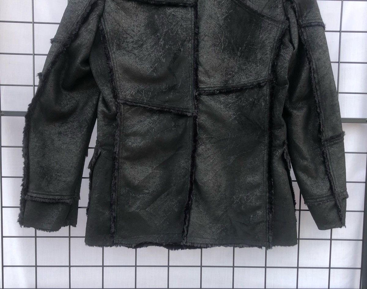 Japanese Brand 🔥Japanese Edge Synthetic Leather Sherpa Patchwork Jacket Size US M / EU 48-50 / 2 - 7 Thumbnail