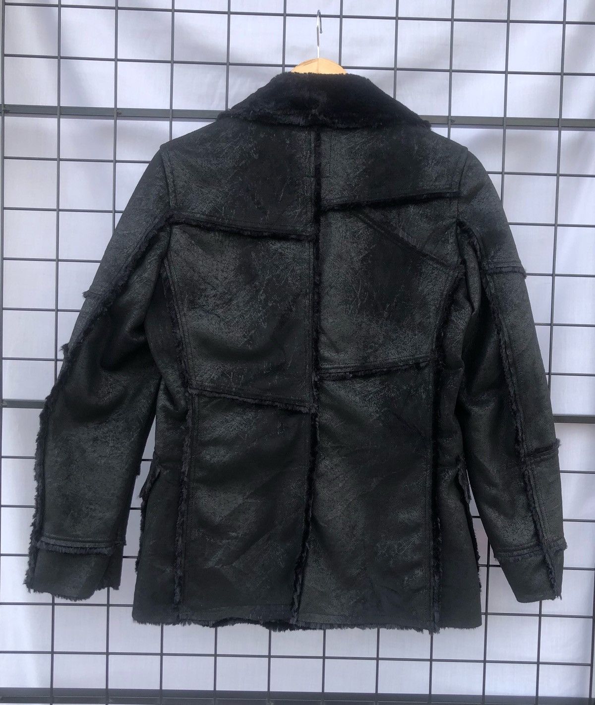 Japanese Brand 🔥Japanese Edge Synthetic Leather Sherpa Patchwork Jacket Size US M / EU 48-50 / 2 - 2 Thumbnail