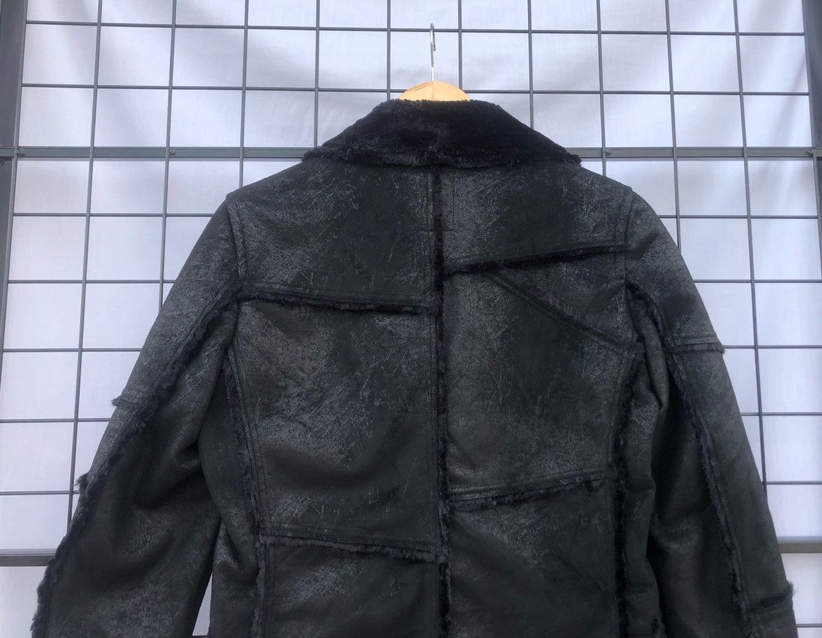 Japanese Brand 🔥Japanese Edge Synthetic Leather Sherpa Patchwork Jacket Size US M / EU 48-50 / 2 - 6 Thumbnail