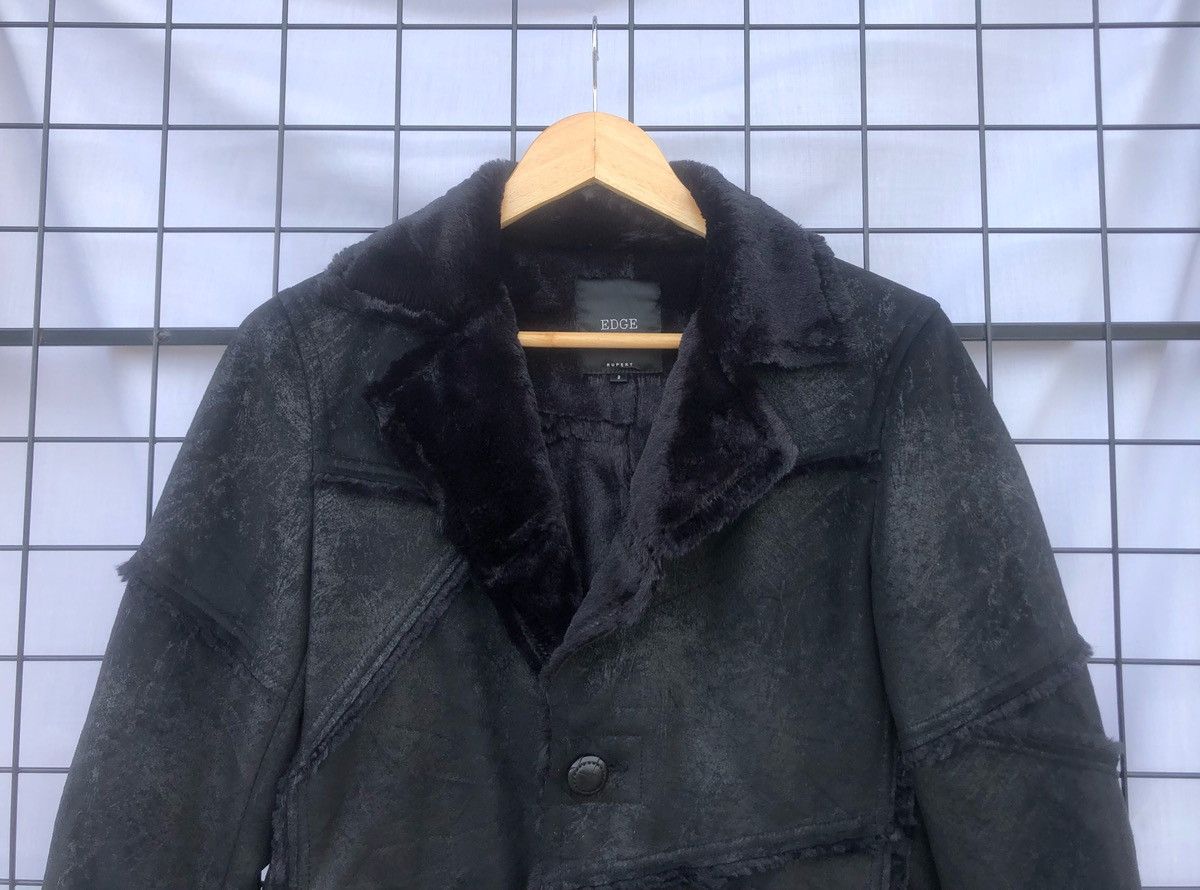 Japanese Brand 🔥Japanese Edge Synthetic Leather Sherpa Patchwork Jacket Size US M / EU 48-50 / 2 - 4 Thumbnail