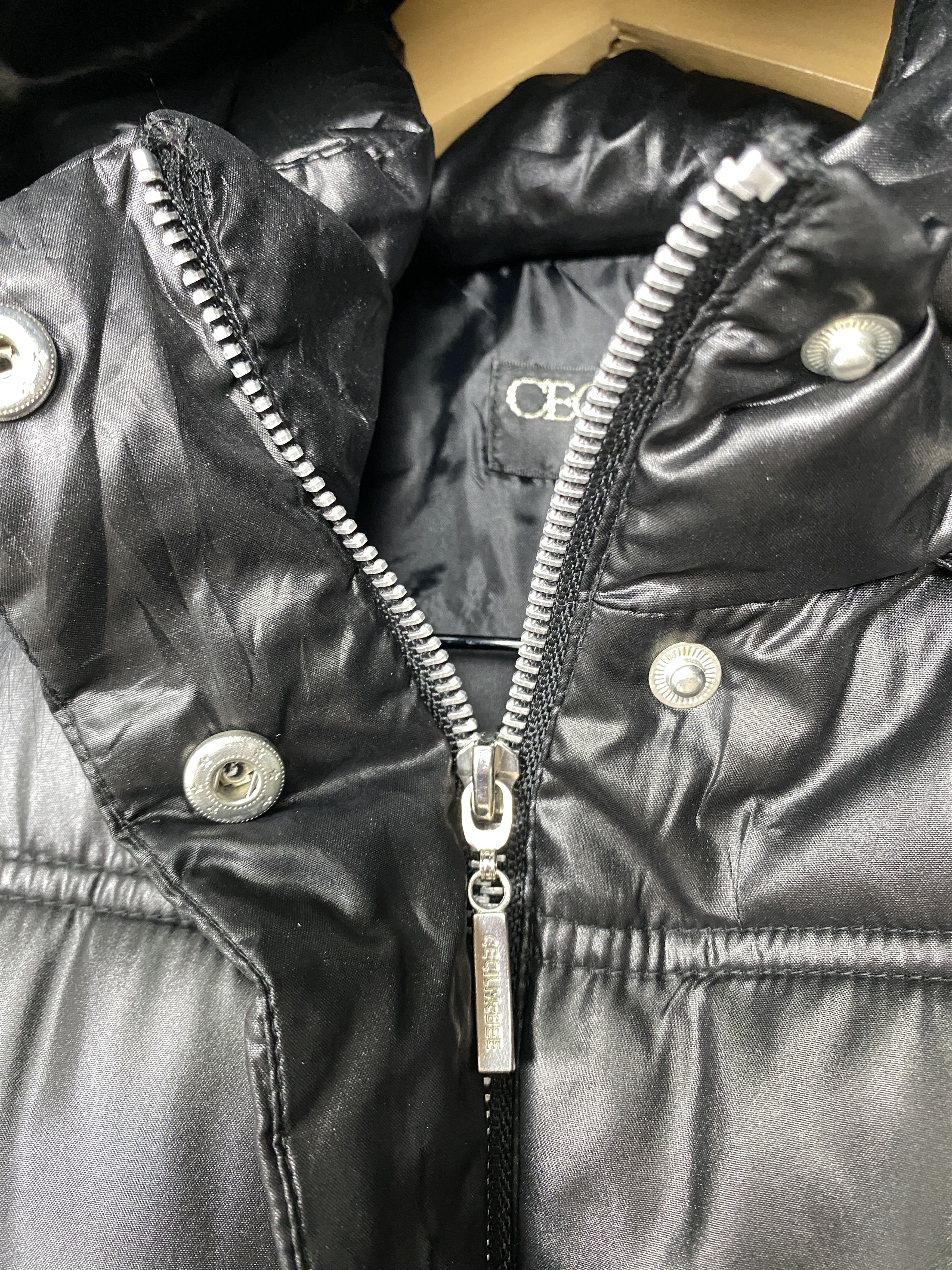 Japanese Brand Vintage CECIL McBee Puffer Down Jacket Fur J1478 Size S / US 4 / IT 40 - 5 Thumbnail
