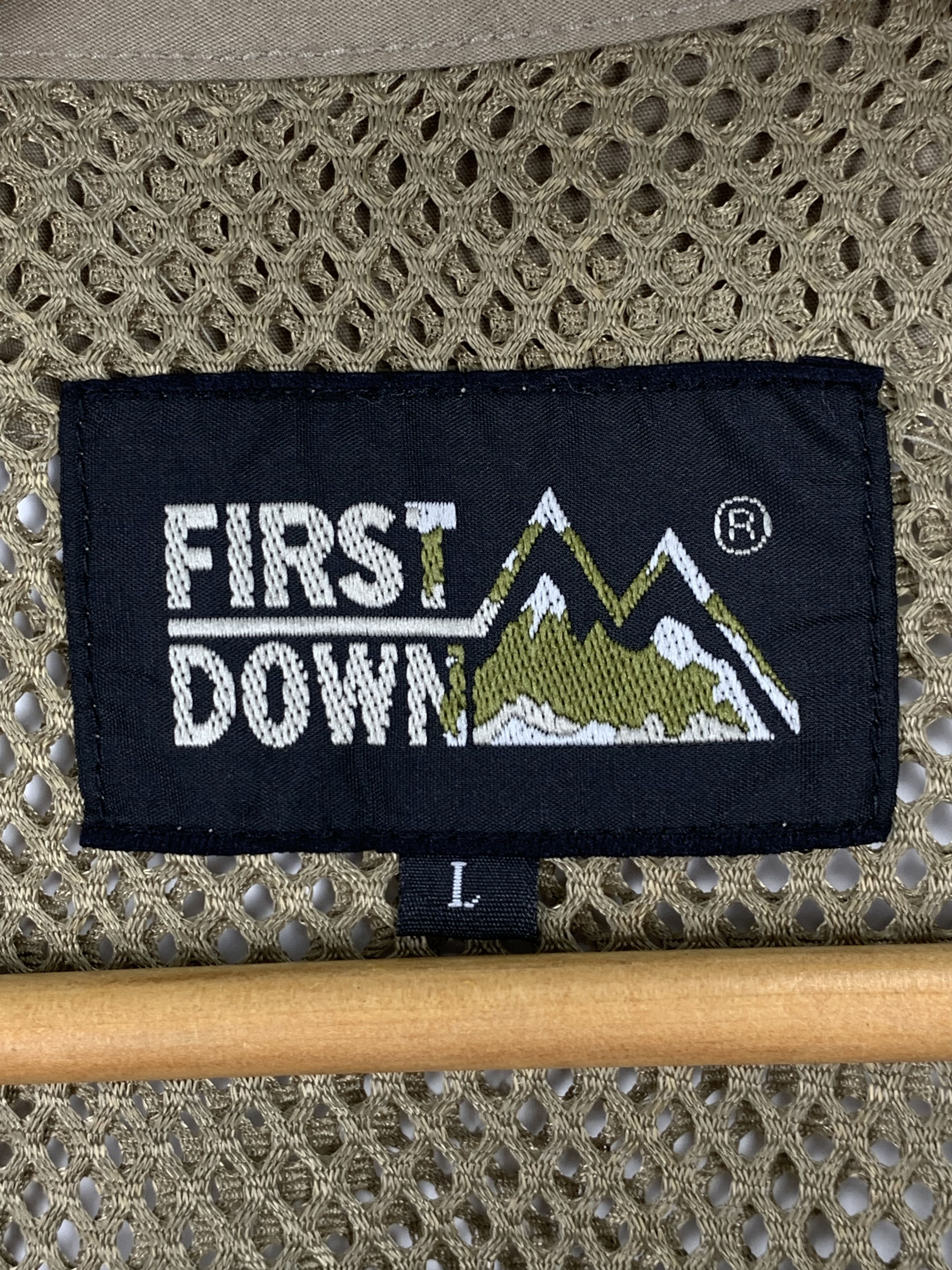 Japanese Brand FIRST DOWN Net Multi Pocket Zip Fishing Vests Size US S / EU 44-46 / 1 - 10 Thumbnail