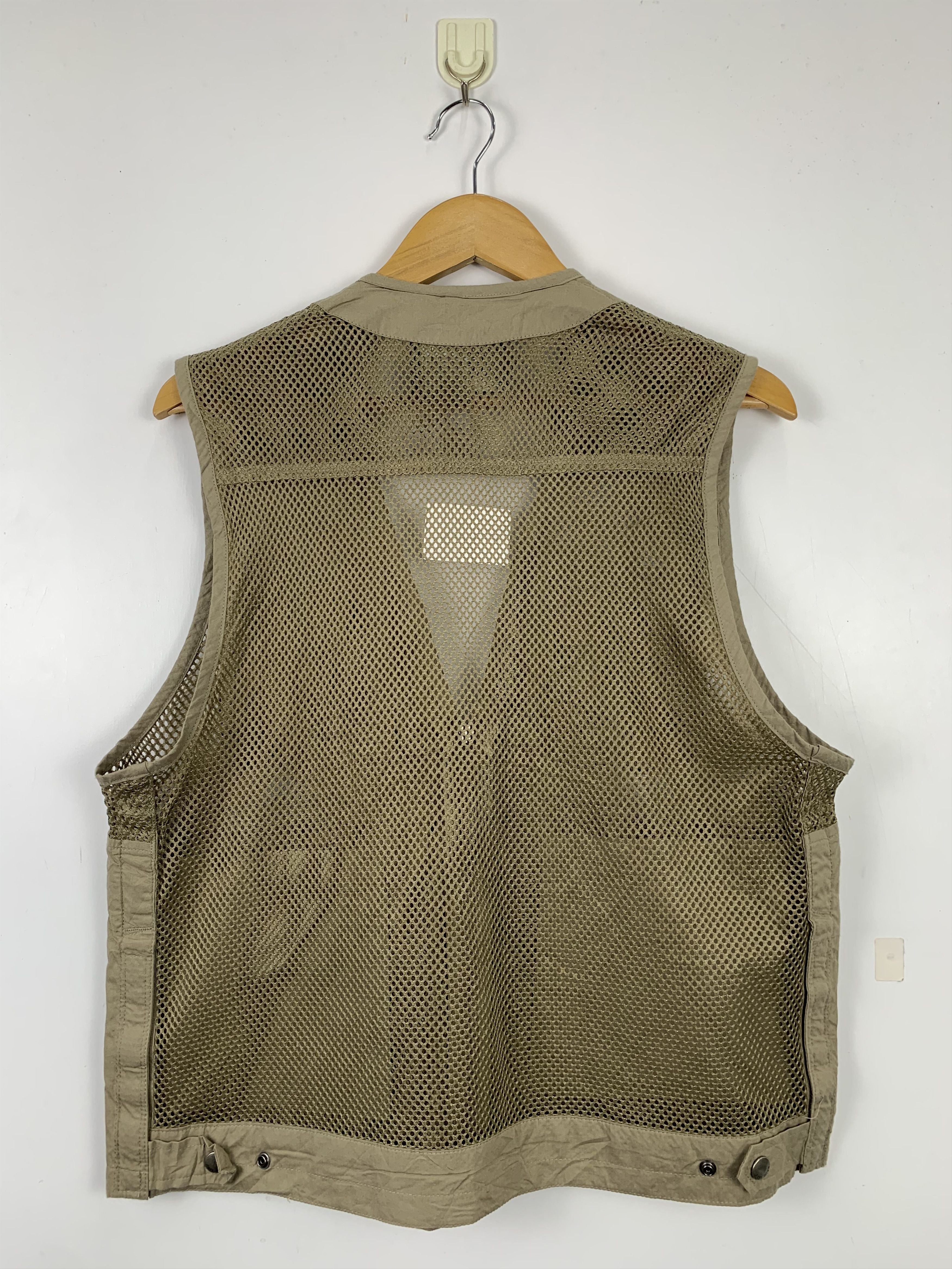 Japanese Brand FIRST DOWN Net Multi Pocket Zip Fishing Vests Size US S / EU 44-46 / 1 - 8 Thumbnail