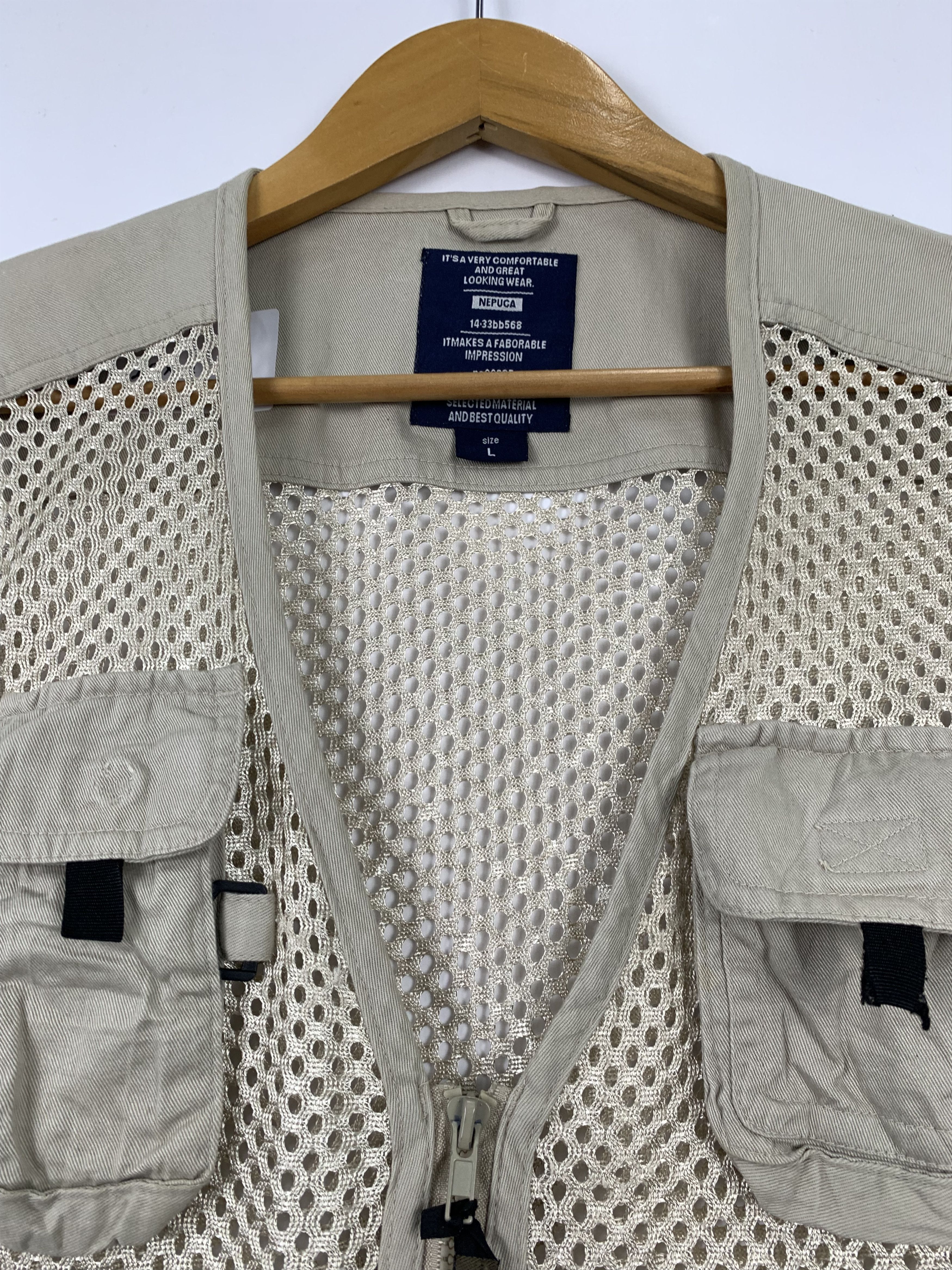 Japanese Brand NEPUCA Net Multi Pocket Zip Fishing Vests Size US XS / EU 42 / 0 - 5 Thumbnail