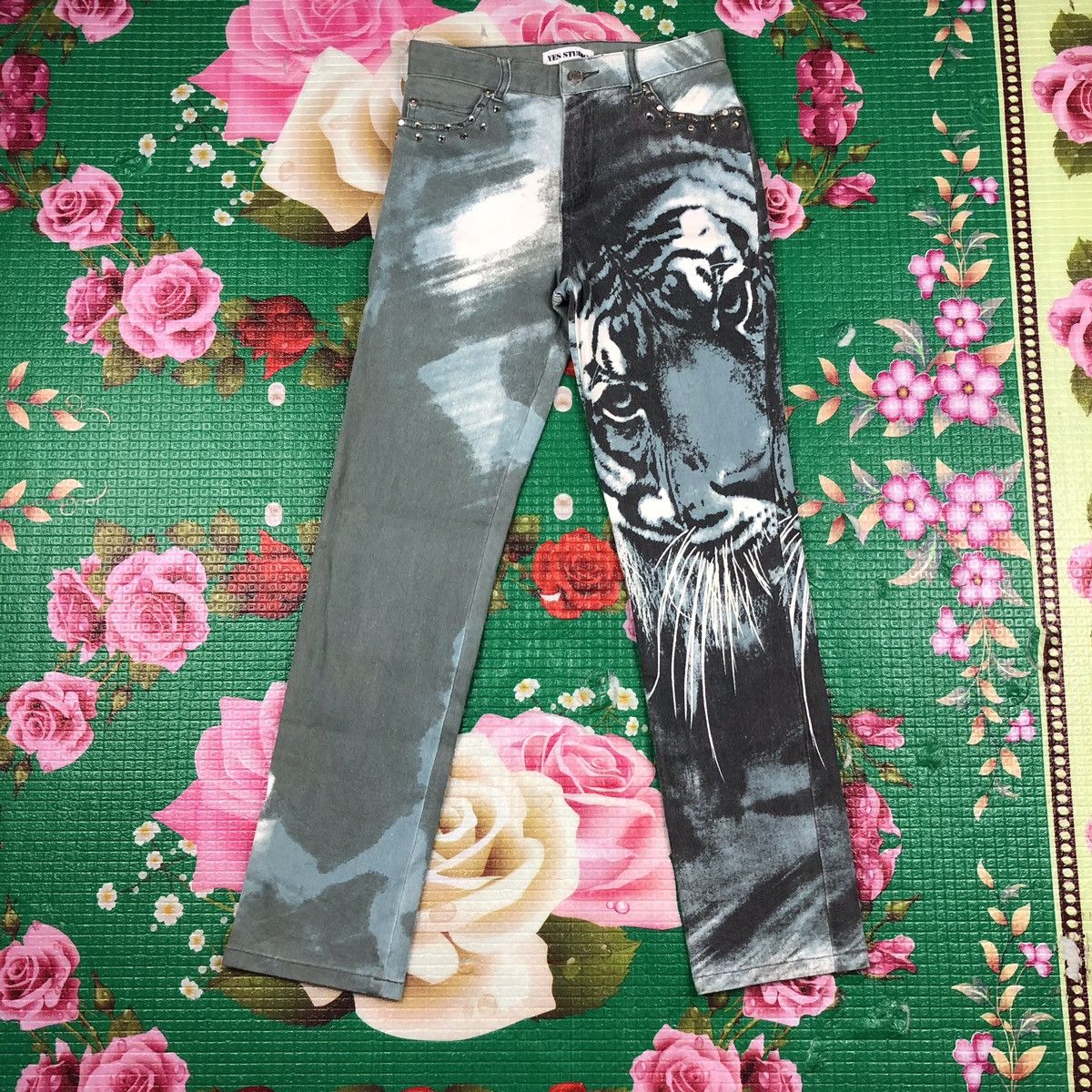 Japanese Brand × Seditionaries Vintage jeans spike full print tiger nice design Size 26" / US 2 / IT 38 - 2 Thumbnail