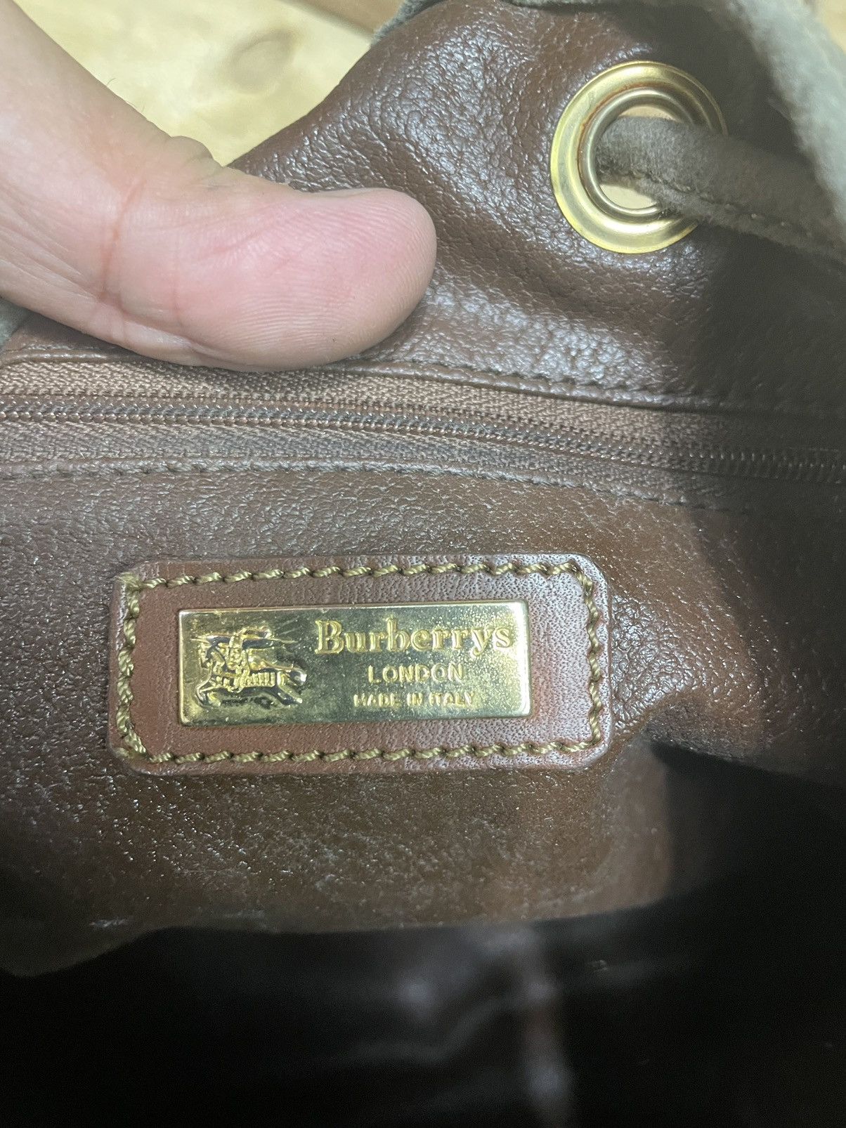 Burberry Authentic Vintage BURBERRY Bucket Shoulder Bag Size ONE SIZE - 21 Thumbnail