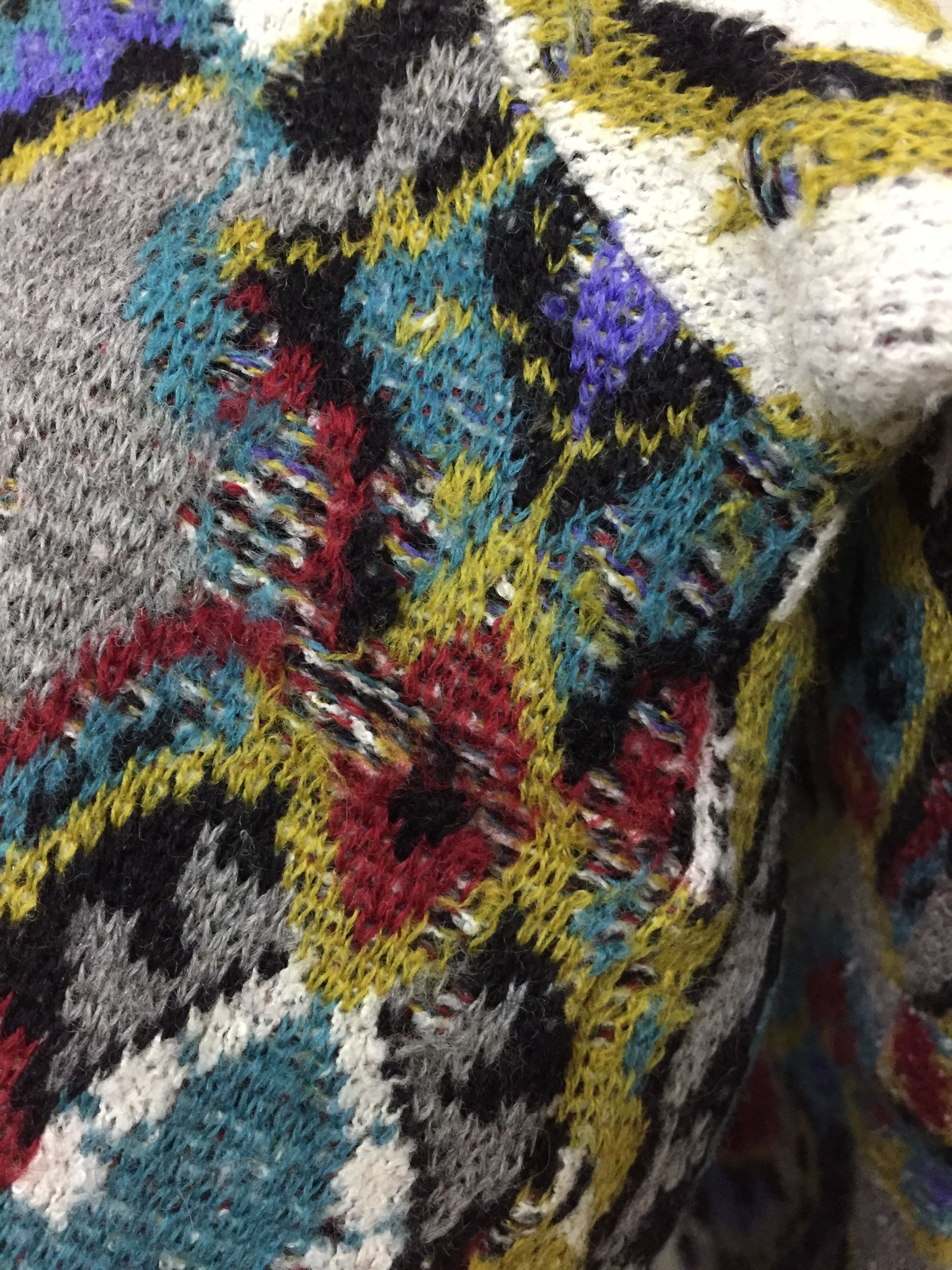 Yoshiyuki Konishi FICCE intarsia Florall Abstract wool knitwear Size S / US 4 / IT 40 - 9 Thumbnail