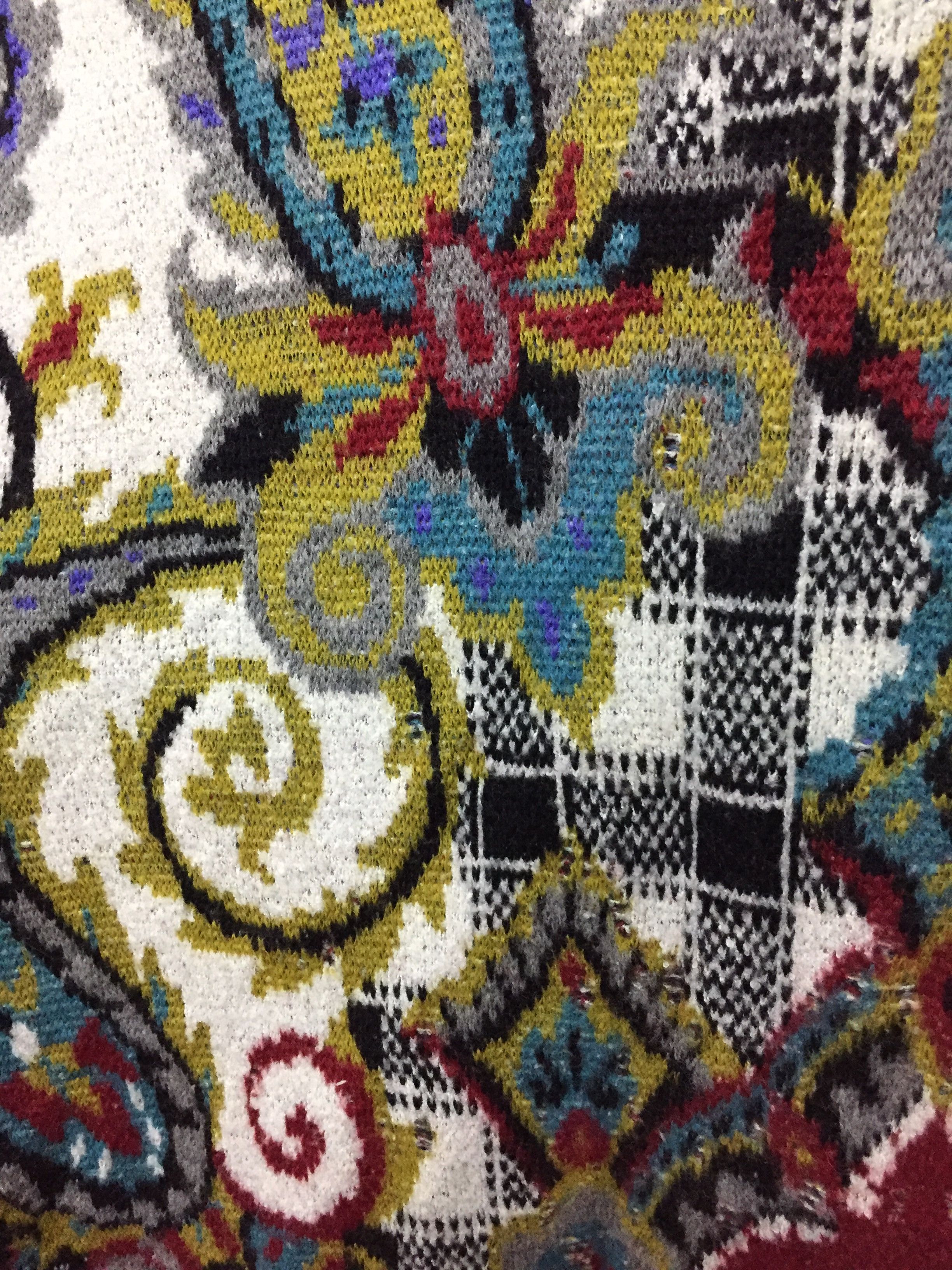 Yoshiyuki Konishi FICCE intarsia Florall Abstract wool knitwear Size S / US 4 / IT 40 - 5 Thumbnail