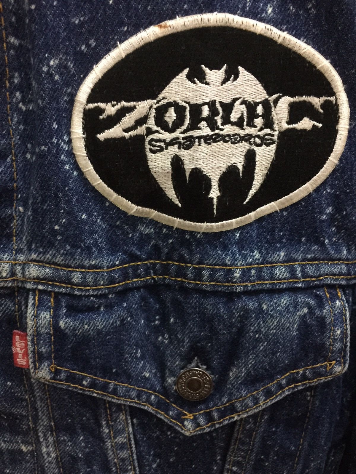 Levi's × Shorty's Skateboards × Vintage Rare Levi’s x Zorlac Skateboards Denim Jacket Size US S / EU 44-46 / 1 - 9 Thumbnail