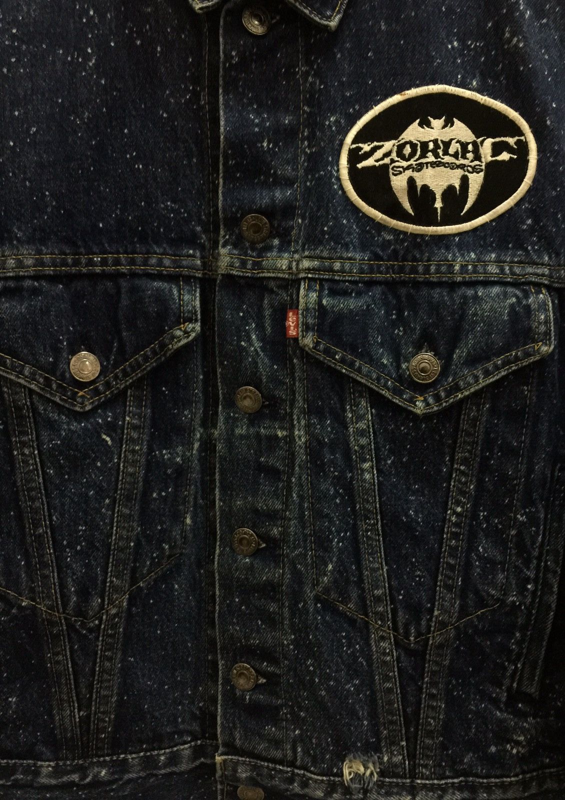 Levi's × Shorty's Skateboards × Vintage Rare Levi’s x Zorlac Skateboards Denim Jacket Size US S / EU 44-46 / 1 - 7 Thumbnail