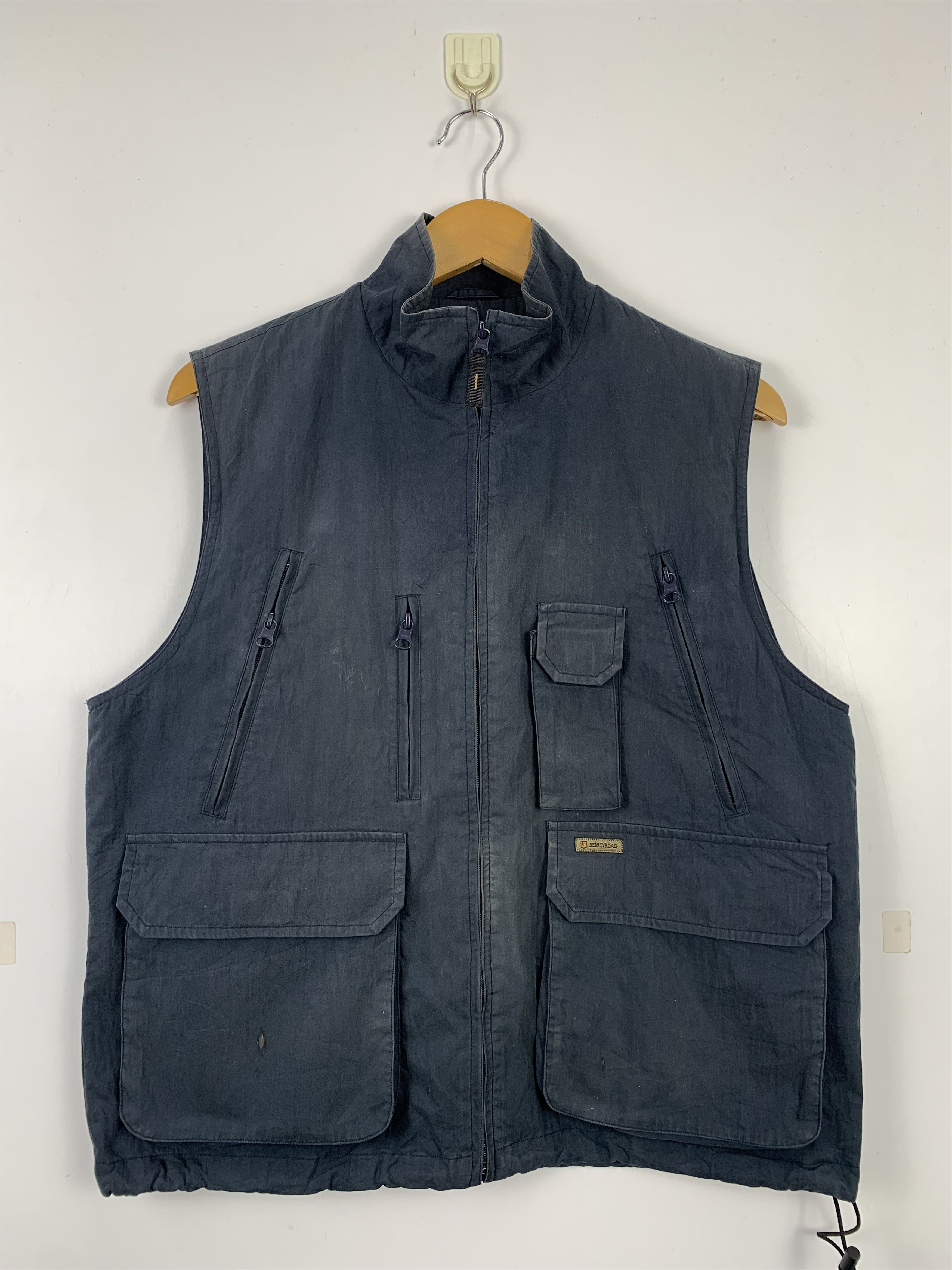 Japanese Brand × Vintage Vintage BERKLYROAD Multi Pocket Tactical Utility Vests Size US S / EU 44-46 / 1 - 1 Thumbnail