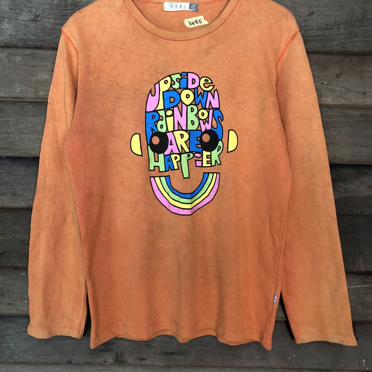 Japanese Brand Upside Down Rainbow Sweatshirt #3485 Size US L / EU 52-54 / 3 - 8 Thumbnail