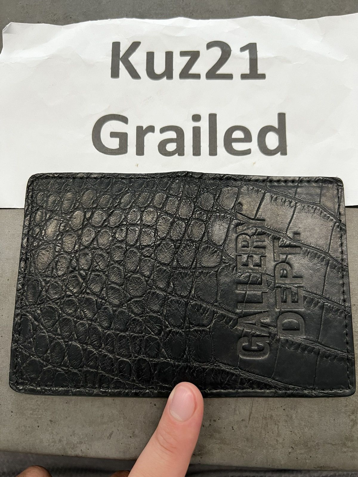 Gallery Dept. Gallery Dept Black Alligator Wallet Size ONE SIZE - 1 Thumbnail