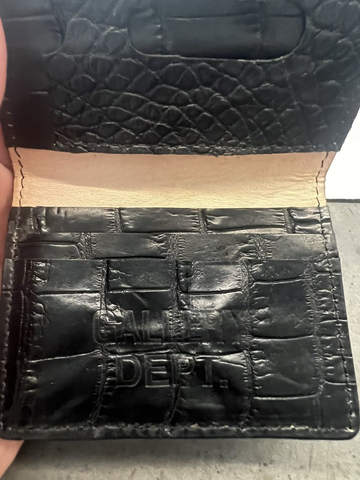 Gallery Dept. Gallery Dept Black Alligator Wallet Size ONE SIZE - 6 Thumbnail