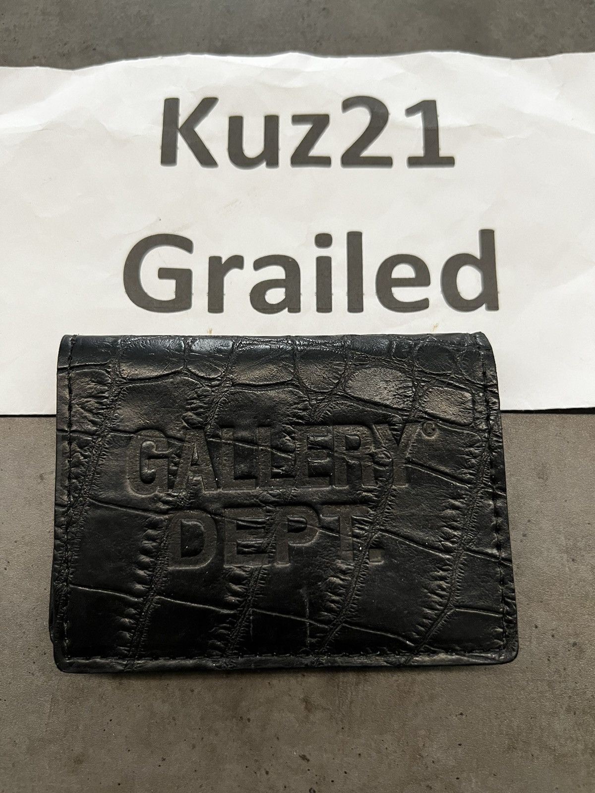 Gallery Dept. Gallery Dept Black Alligator Wallet Size ONE SIZE - 2 Thumbnail