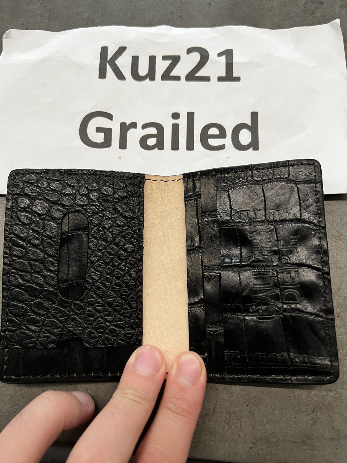 Gallery Dept. Gallery Dept Black Alligator Wallet Size ONE SIZE - 4 Thumbnail