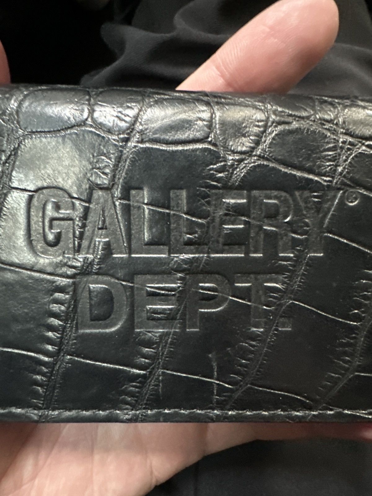 Gallery Dept. Gallery Dept Black Alligator Wallet Size ONE SIZE - 7 Thumbnail