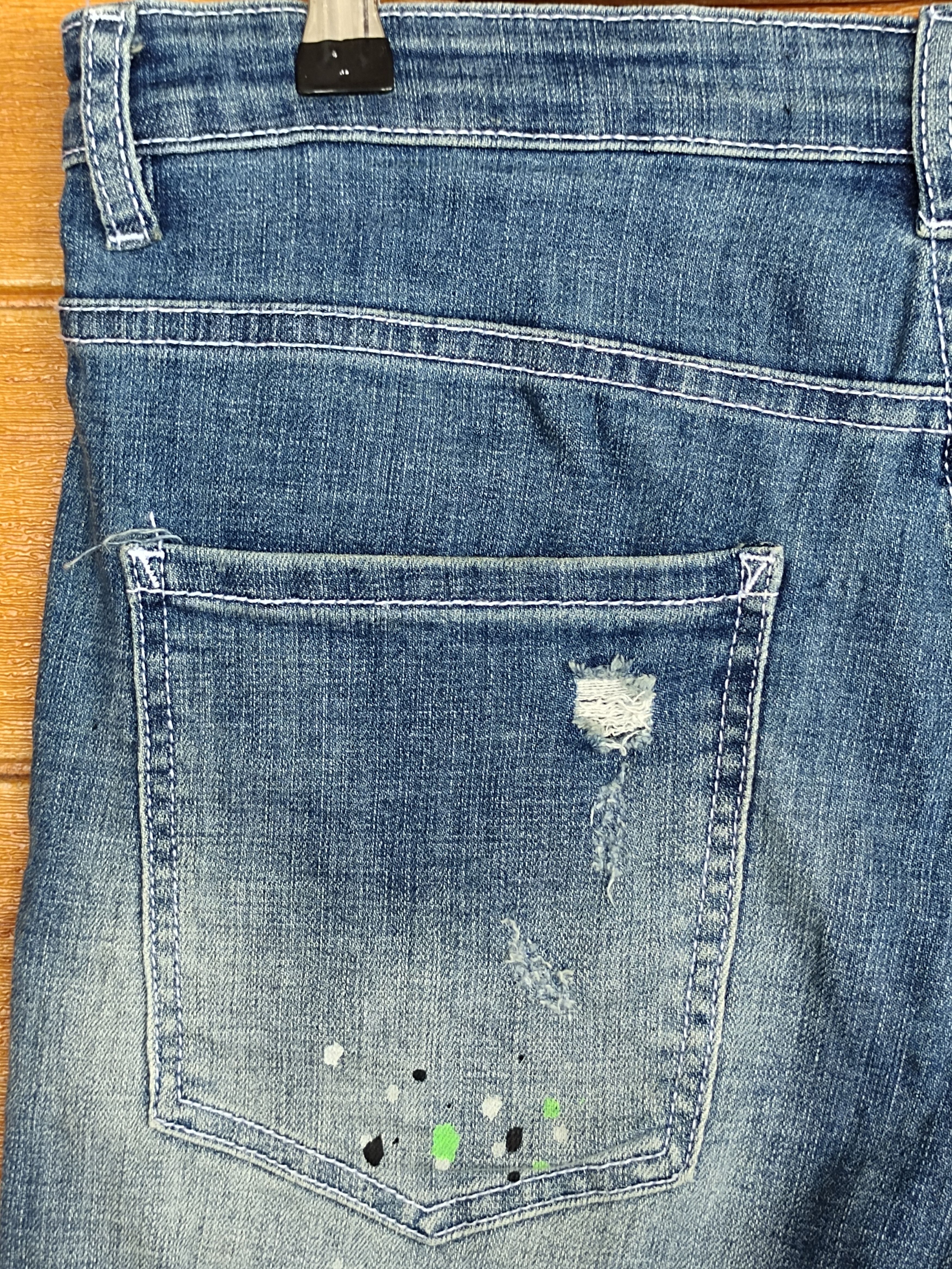 CIVARIZE CavariA Painted Short Denim Pants Size US 31 - 10 Thumbnail