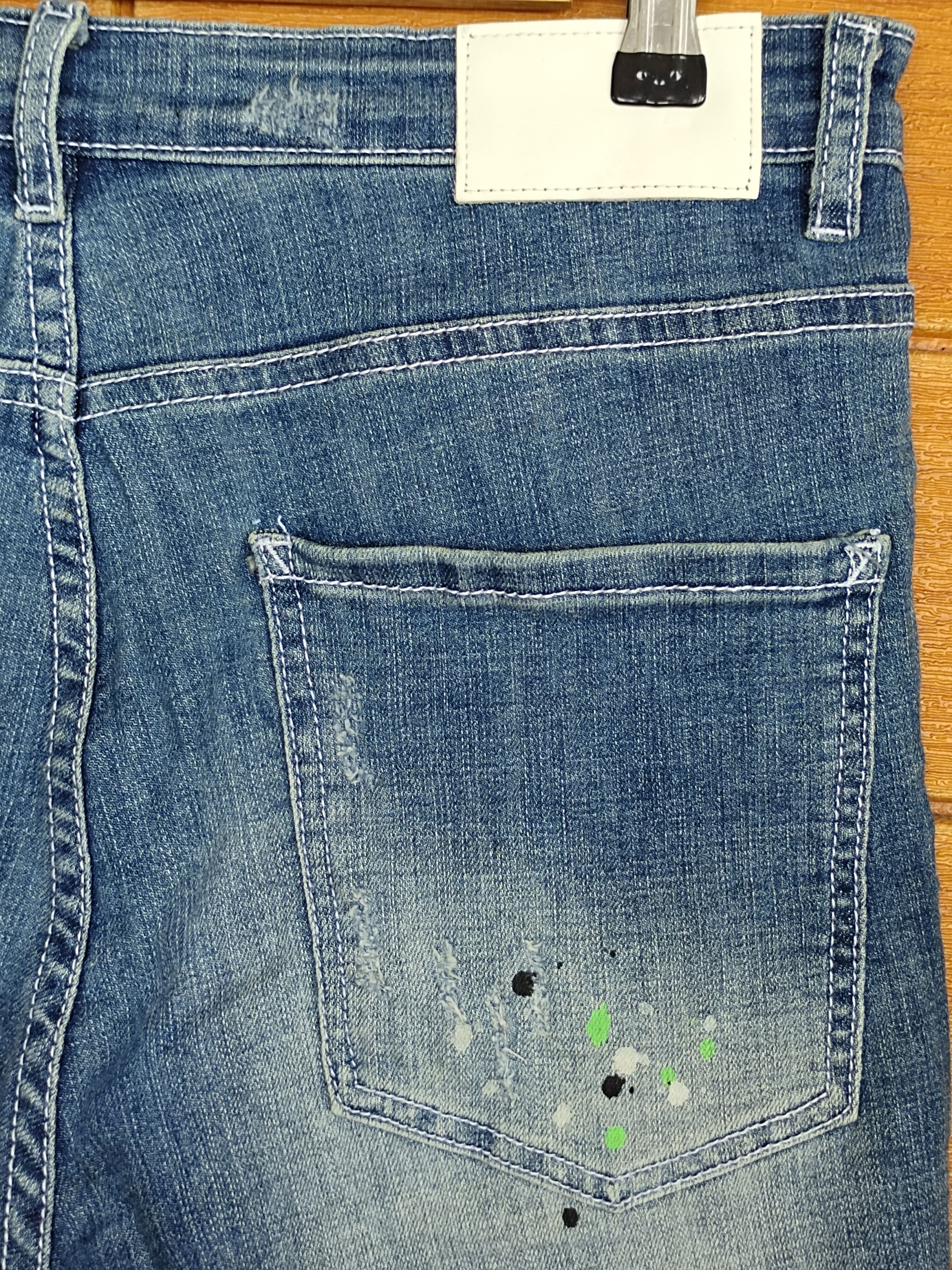 CIVARIZE CavariA Painted Short Denim Pants Size US 31 - 9 Thumbnail