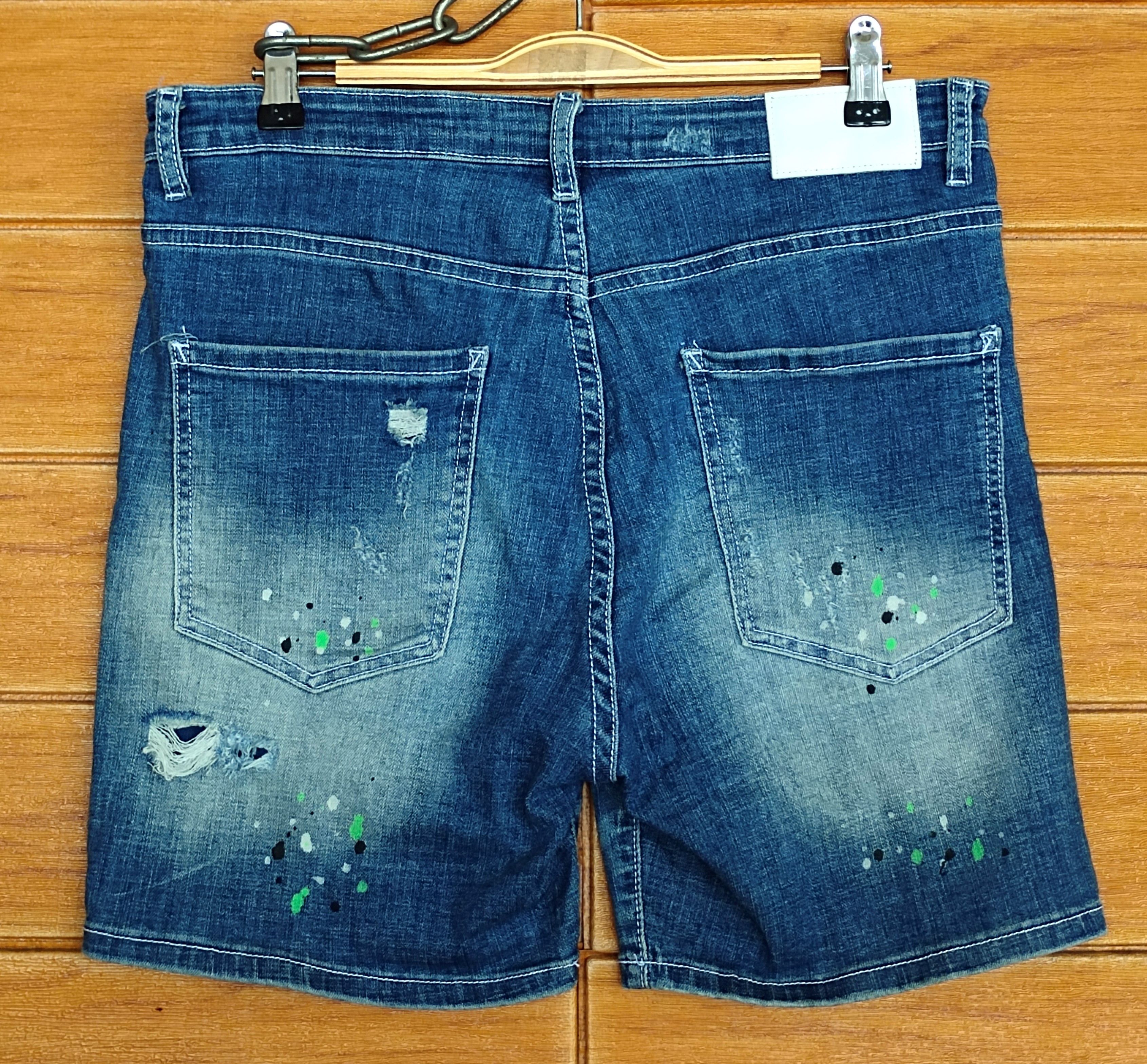 CIVARIZE CavariA Painted Short Denim Pants Size US 31 - 8 Thumbnail