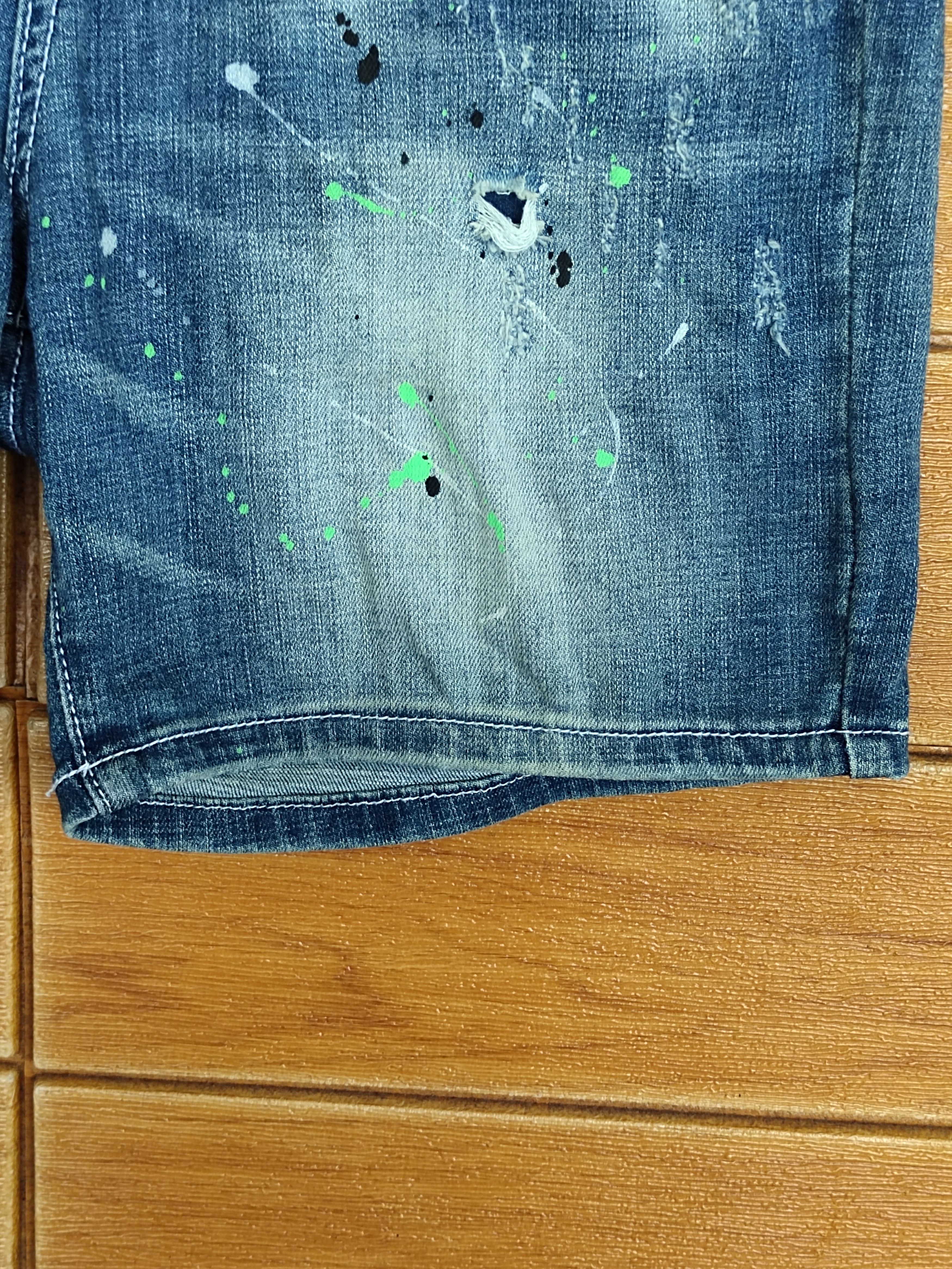 CIVARIZE CavariA Painted Short Denim Pants Size US 31 - 6 Thumbnail